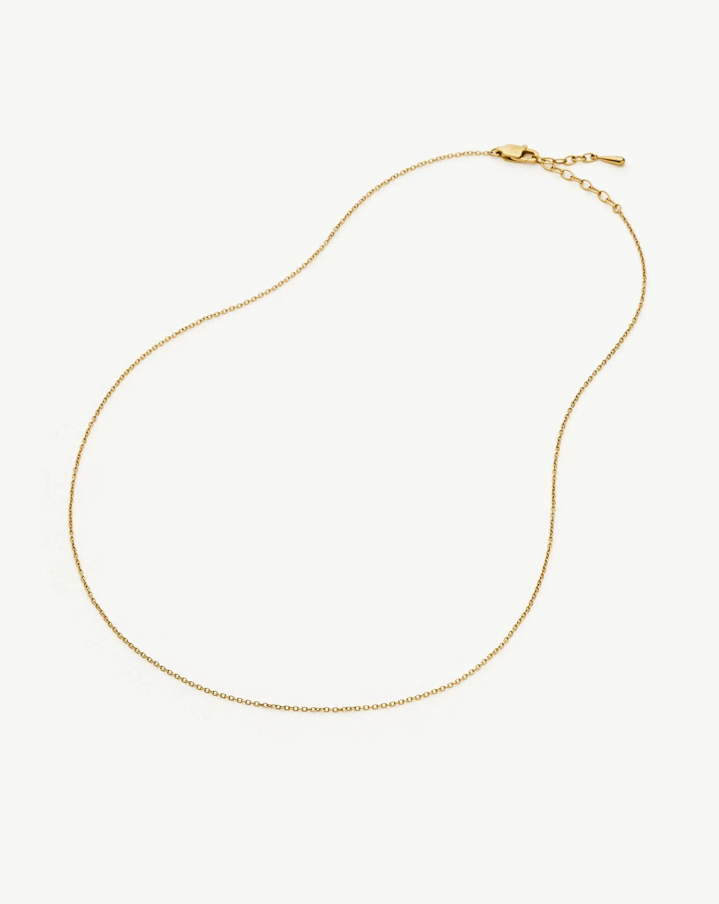 Missoma Long Trace Chain Necklace | 18ct Gold Plated