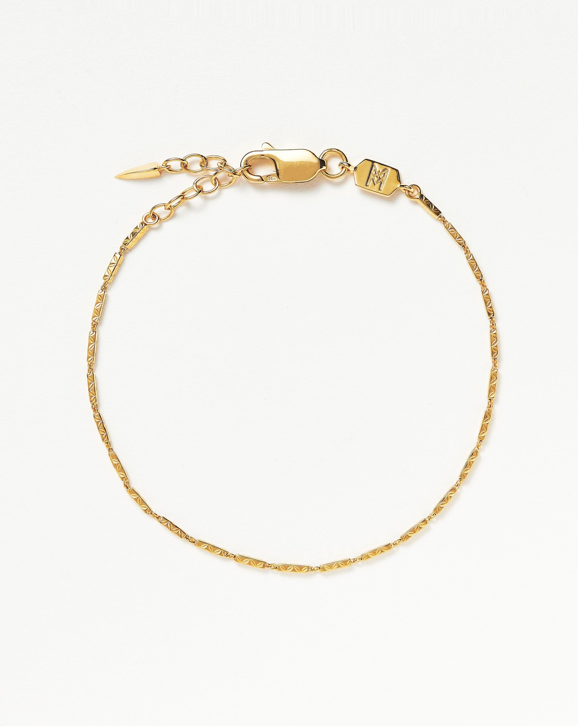 Missoma Savi Textured Link Chain Bracelet
