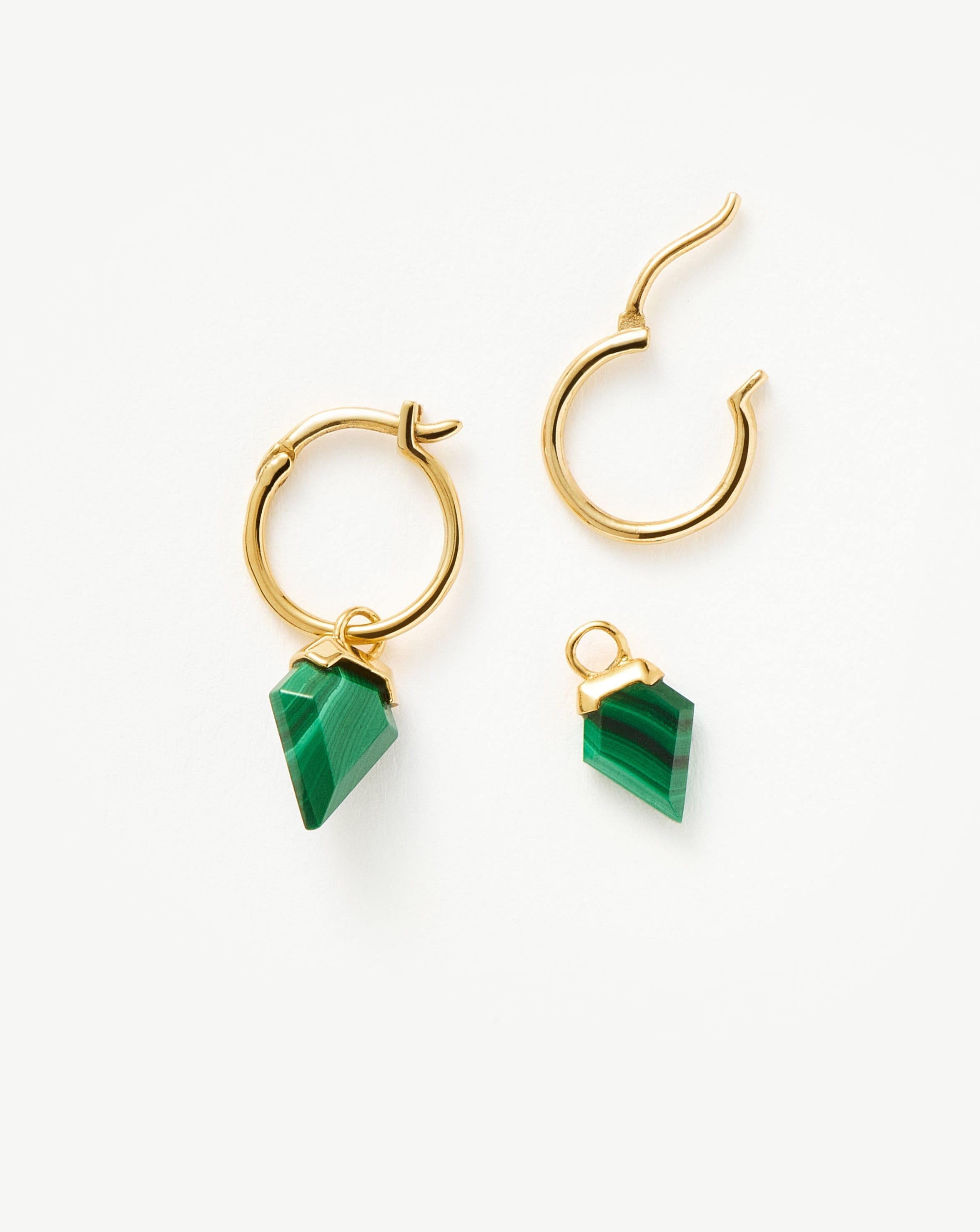 Missoma Mini Shield Hoop Earrings