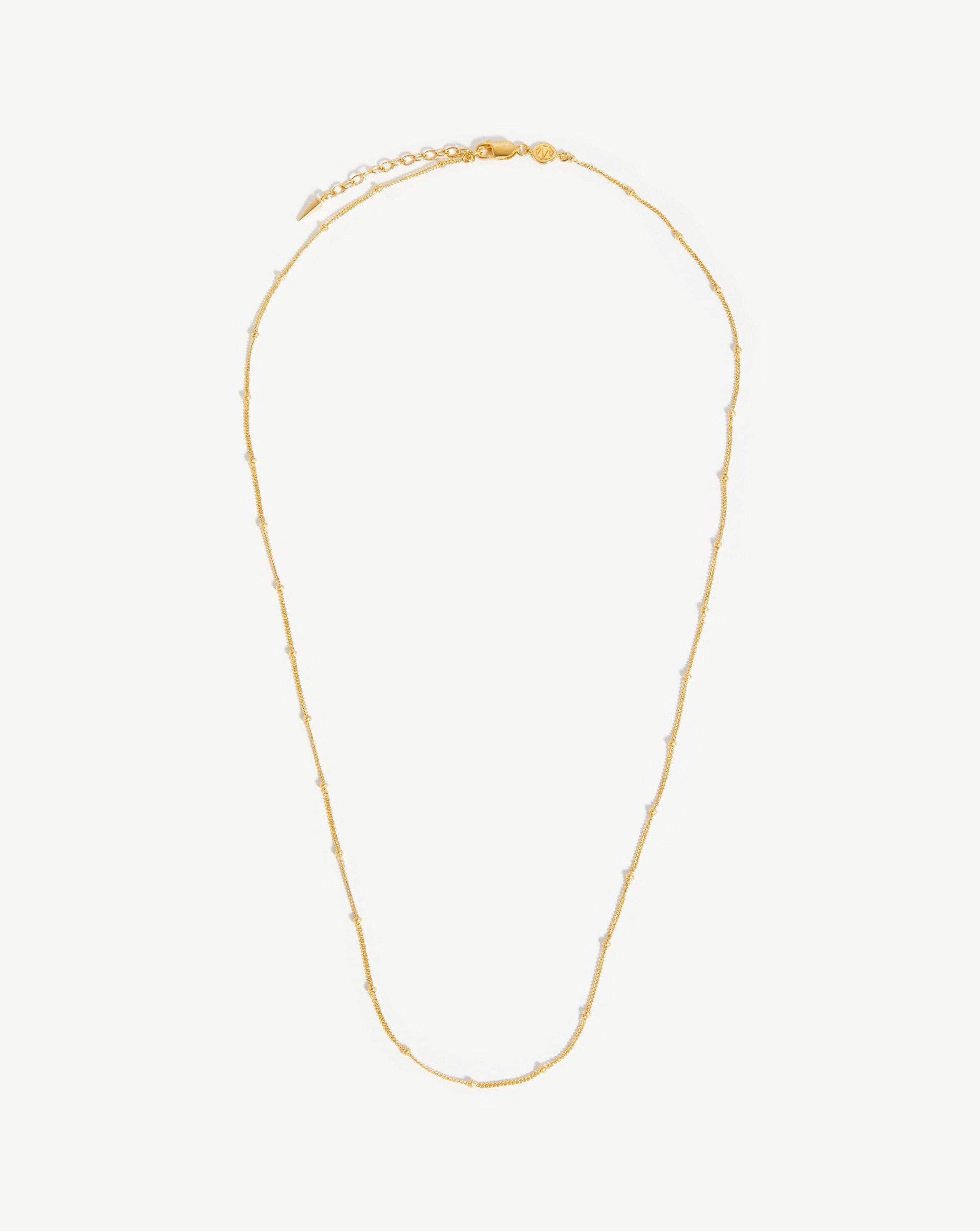 Missoma Long Bobble Chain Necklace | 18ct Gold Vermeil
