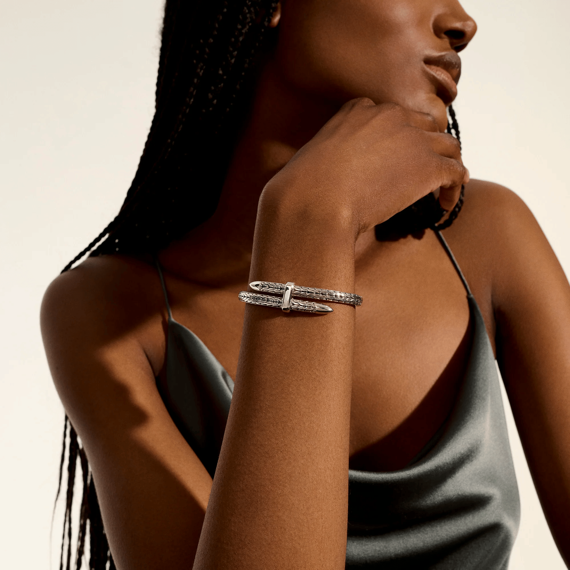 John Hardy Spear Sterling Silver Flex Cuff