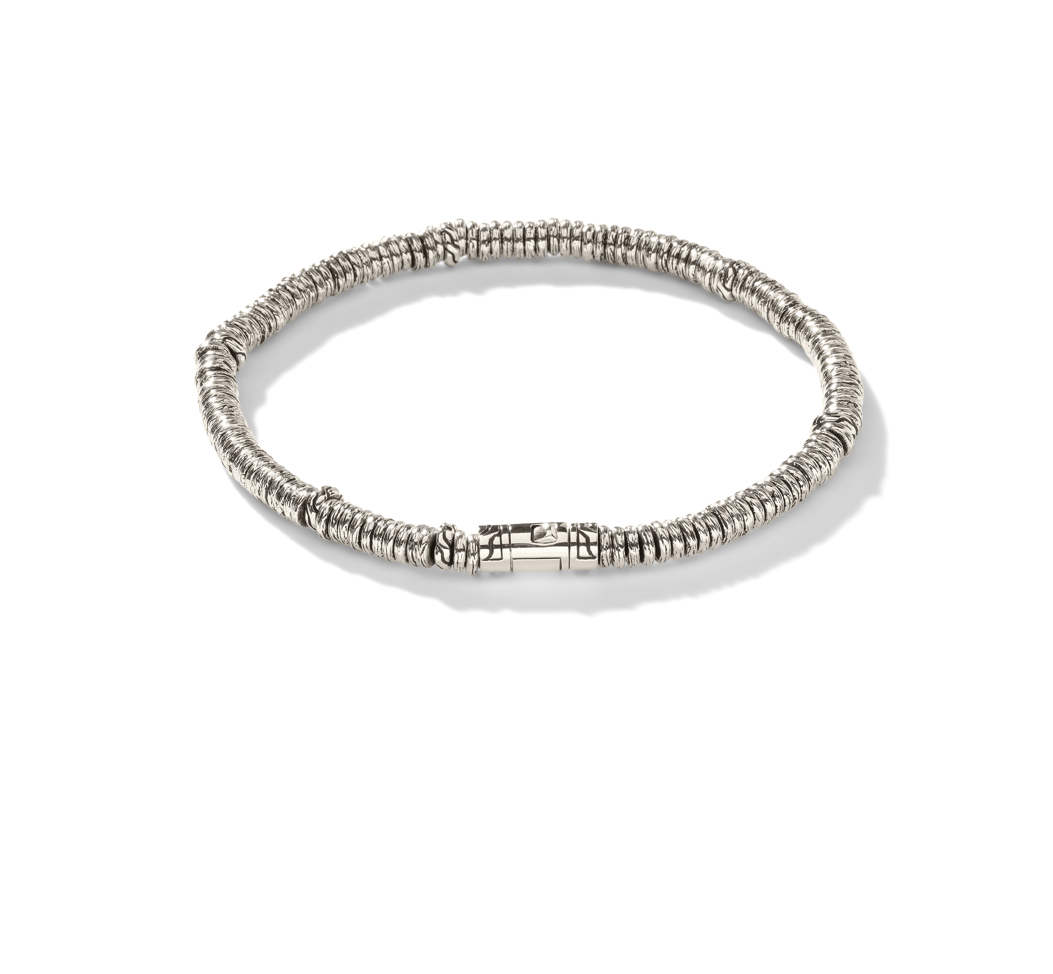 John Hardy Classic Chain Bracelet with Heishi Beads