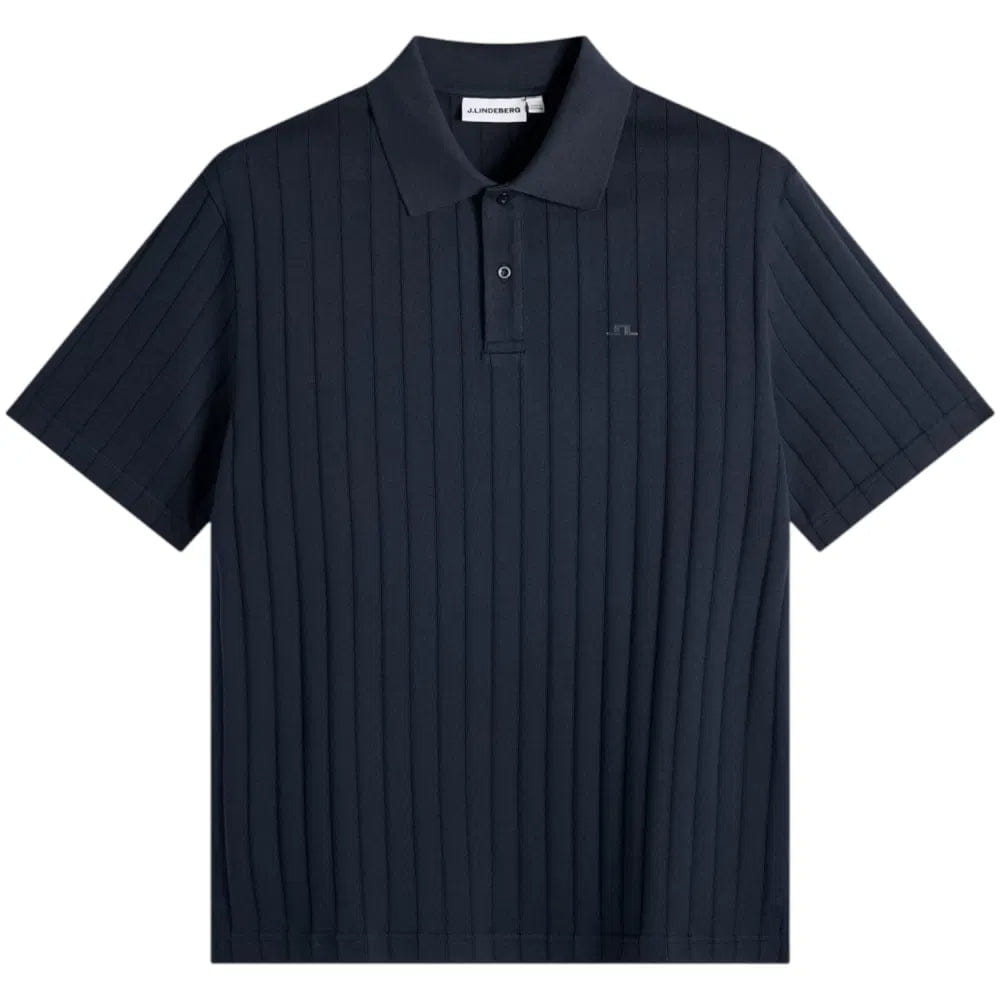 J. Lindeberg Simon Stripe Polo - Navy