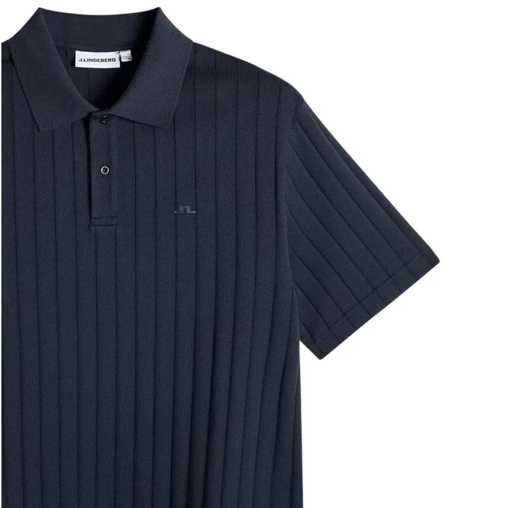 J. Lindeberg Simon Stripe Polo - Navy