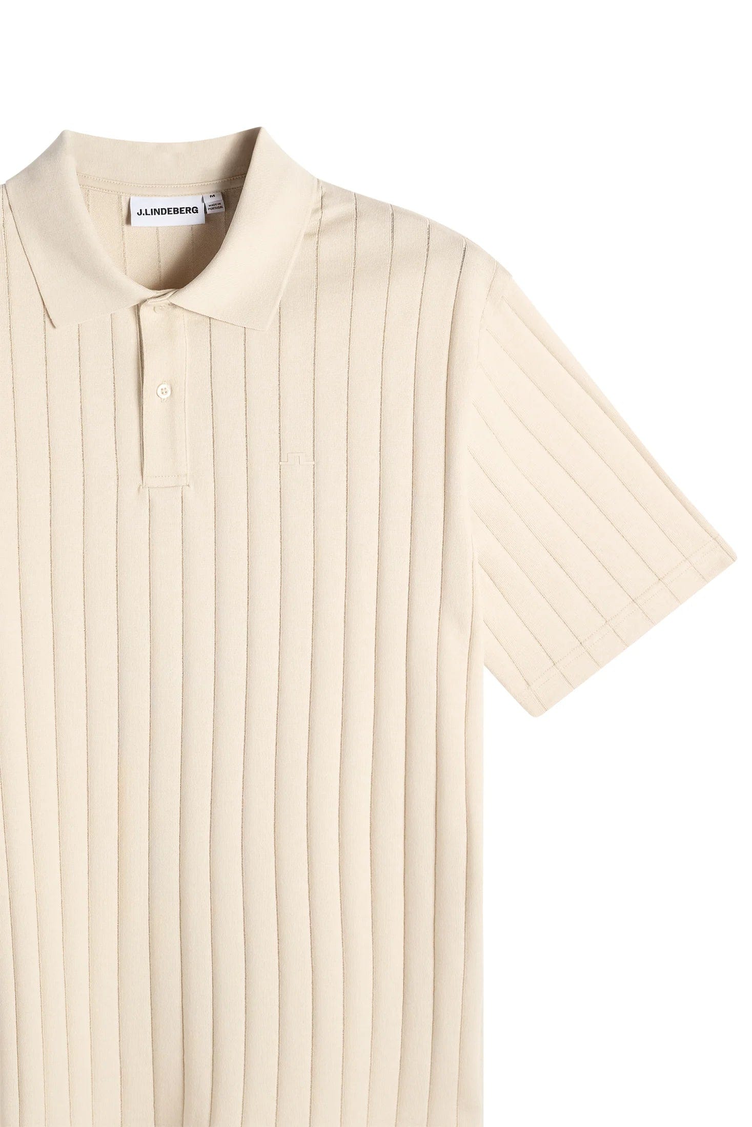 J. Lindeberg Simon Stripe Polo - Moonbeam
