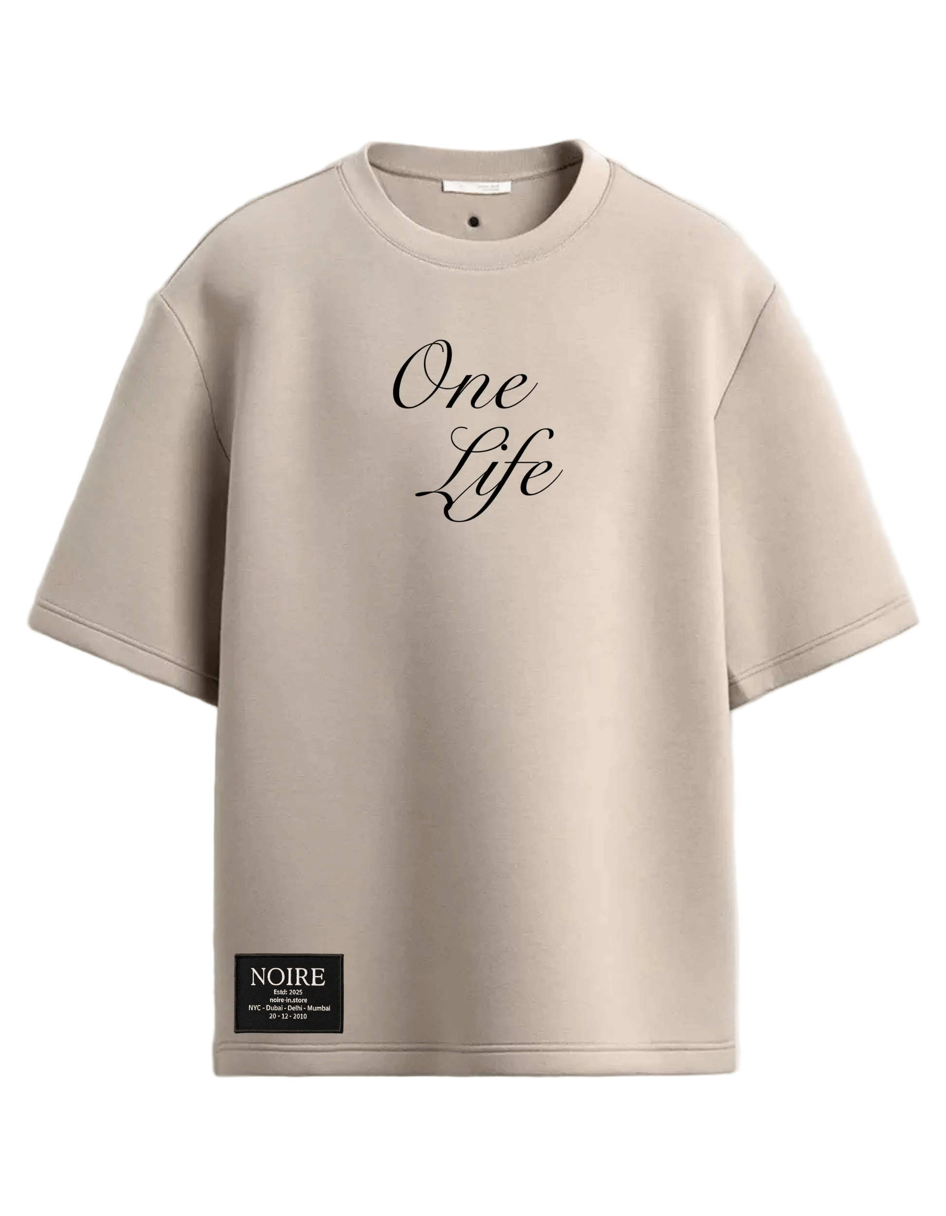 Noire One Life For Heaven Ribbed T - Shirt