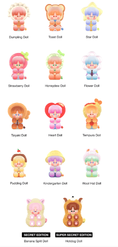 Taropudding PINO JELLY I'm Your Doll Series Figures Blind Box by POP MART