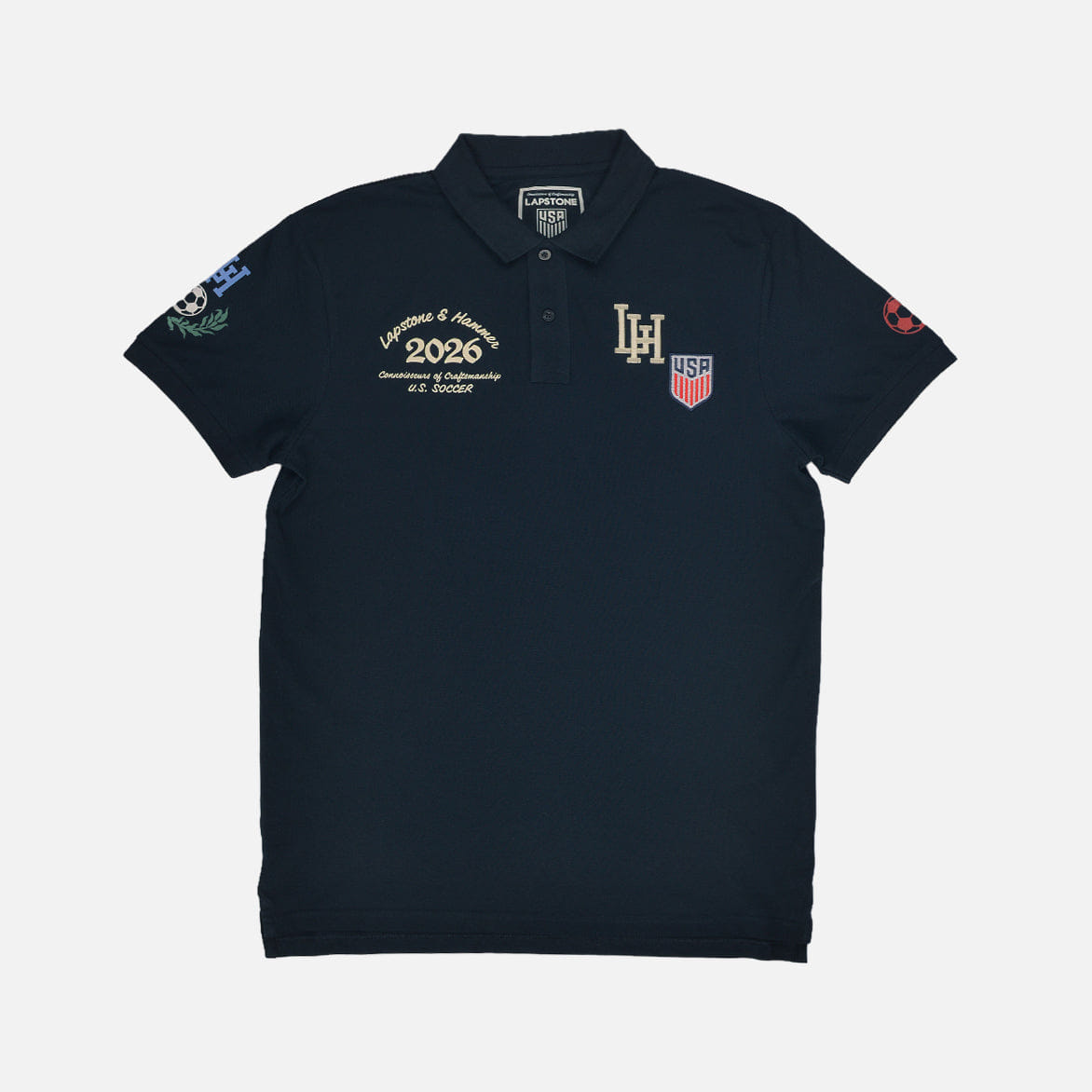 Lapstone & Hammer LAPSTONE x USMNT PIQUE POLO - NAVY