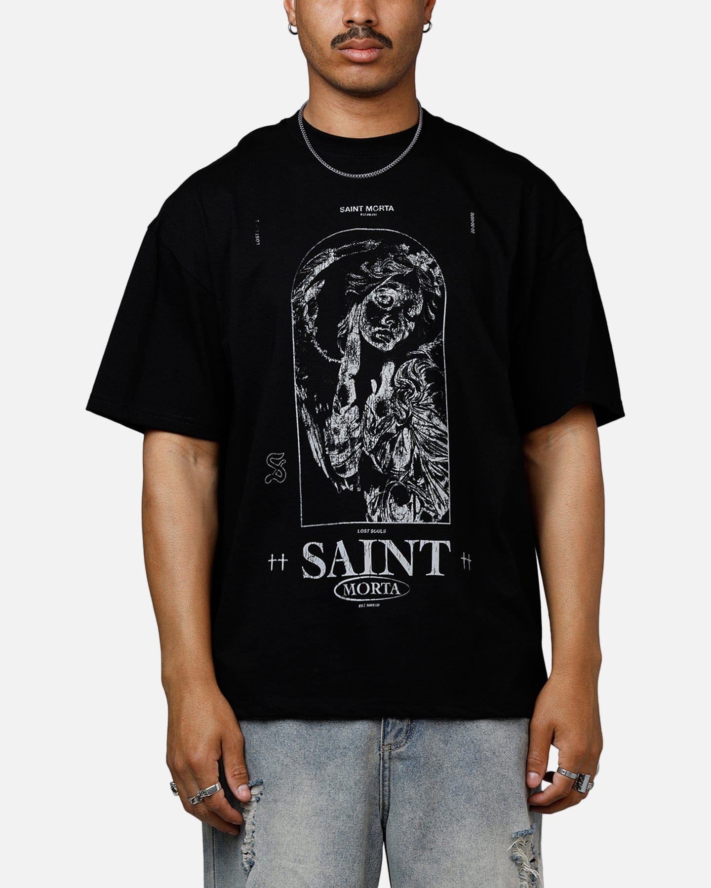 Saint Morta Lost Souls Heavyweight T - Shirt Black