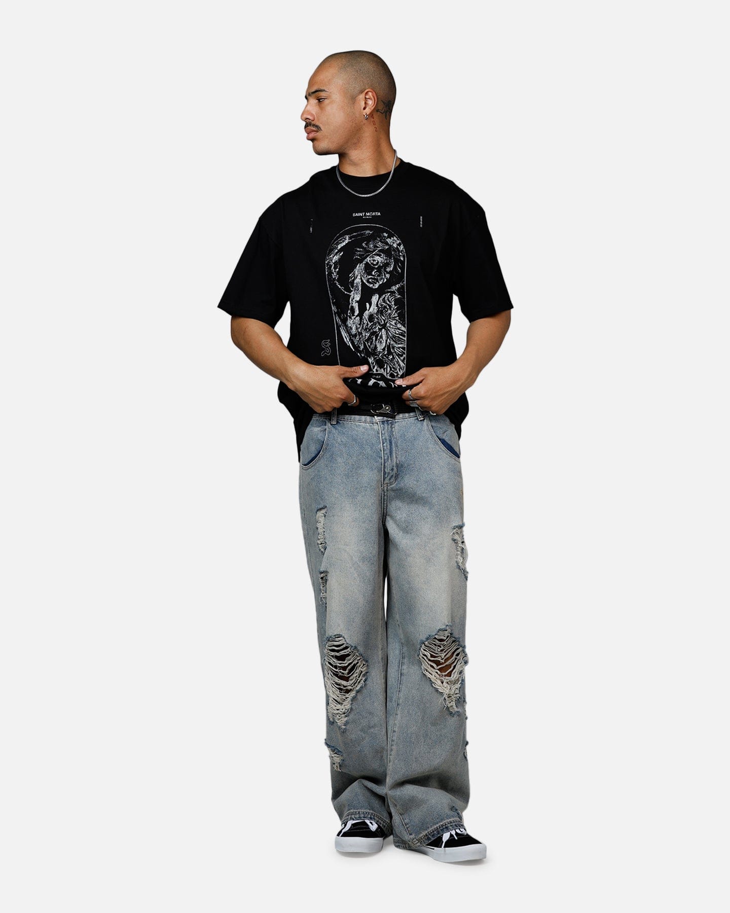 Saint Morta Lost Souls Heavyweight T - Shirt Black