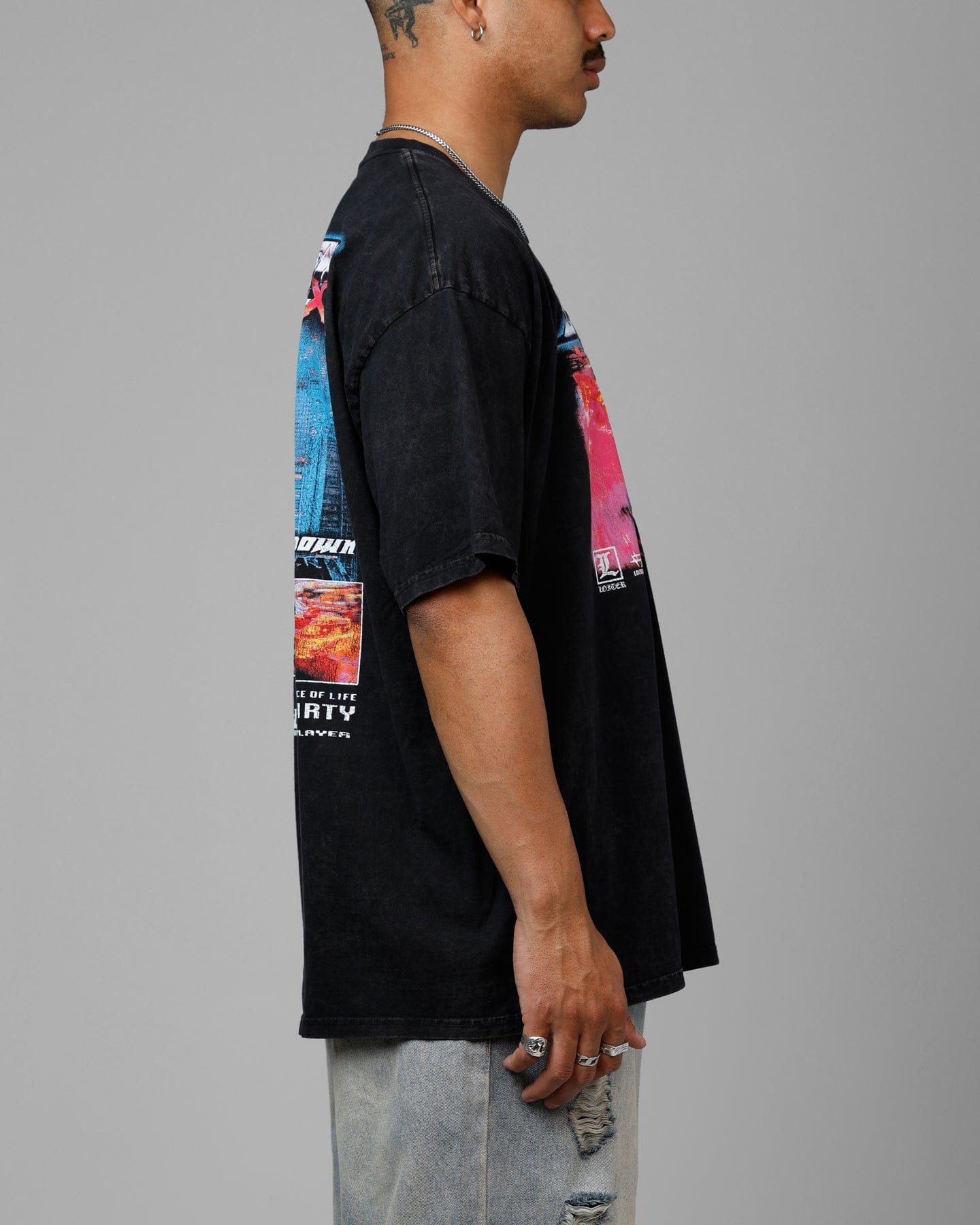 Loiter Speed Vintage T - Shirt Washed Black
