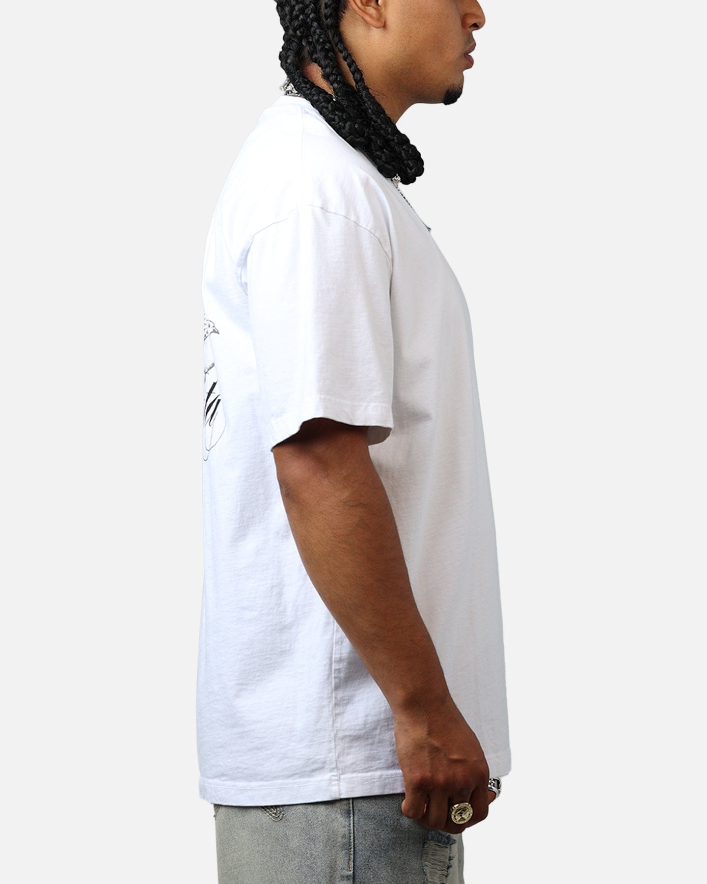 Saint Morta Dover Drop Shoulder T - Shirt White