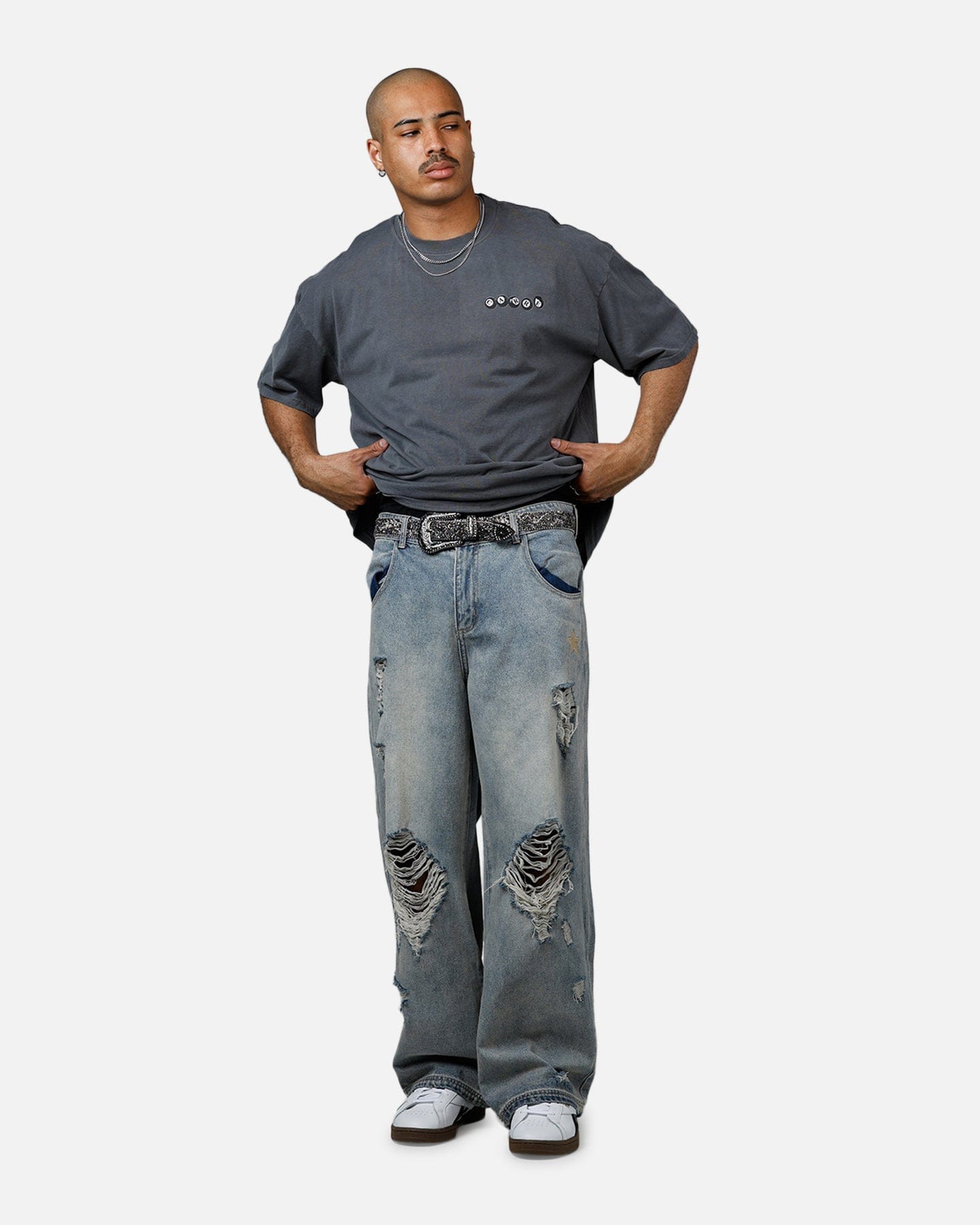 Carre Break T - Shirt Washed Charcoal