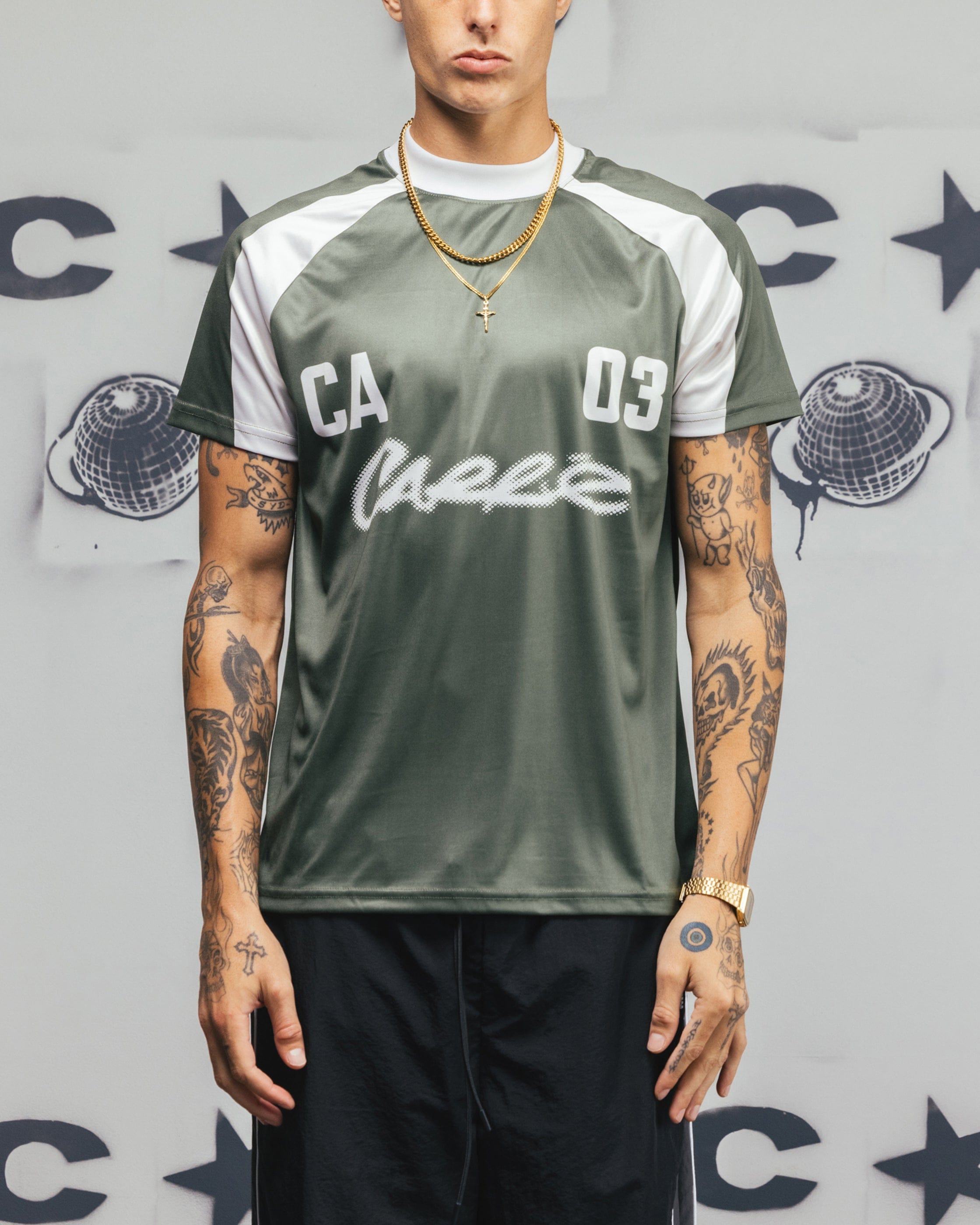 Carre Striker Jersey T - Shirt Green/White