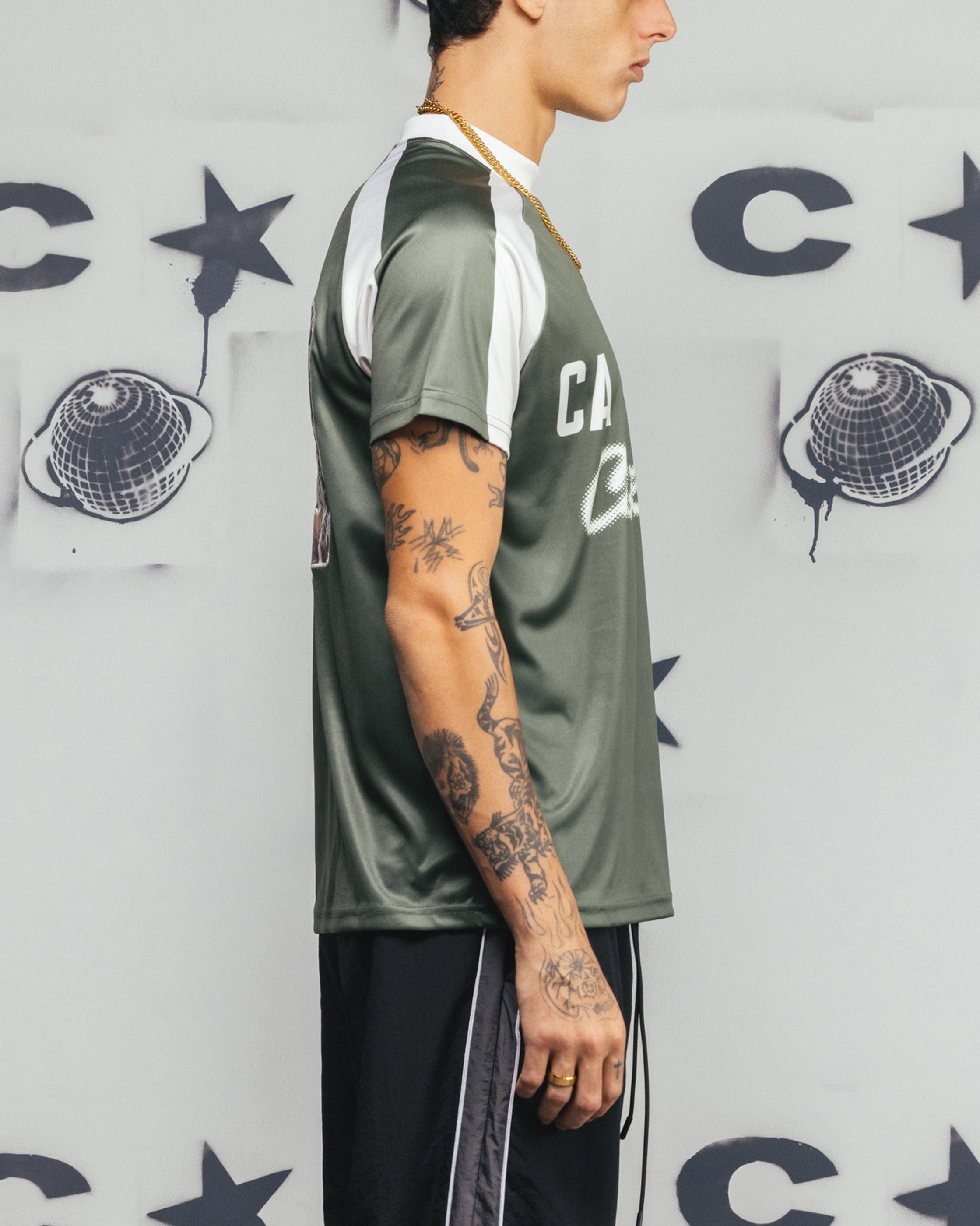 Carre Striker Jersey T - Shirt Green/White