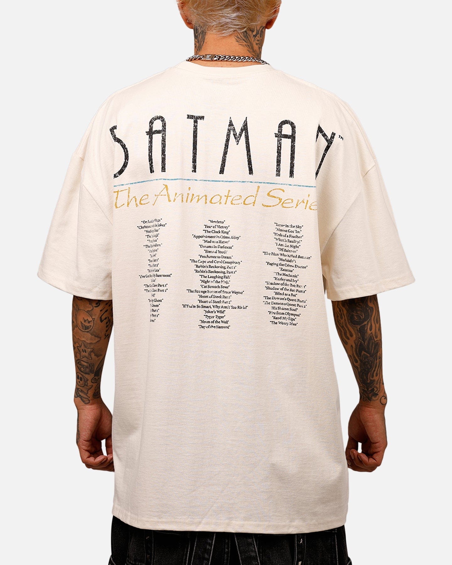 73studio x DC 97' Batman Heavyweight T - Shirt Off White
