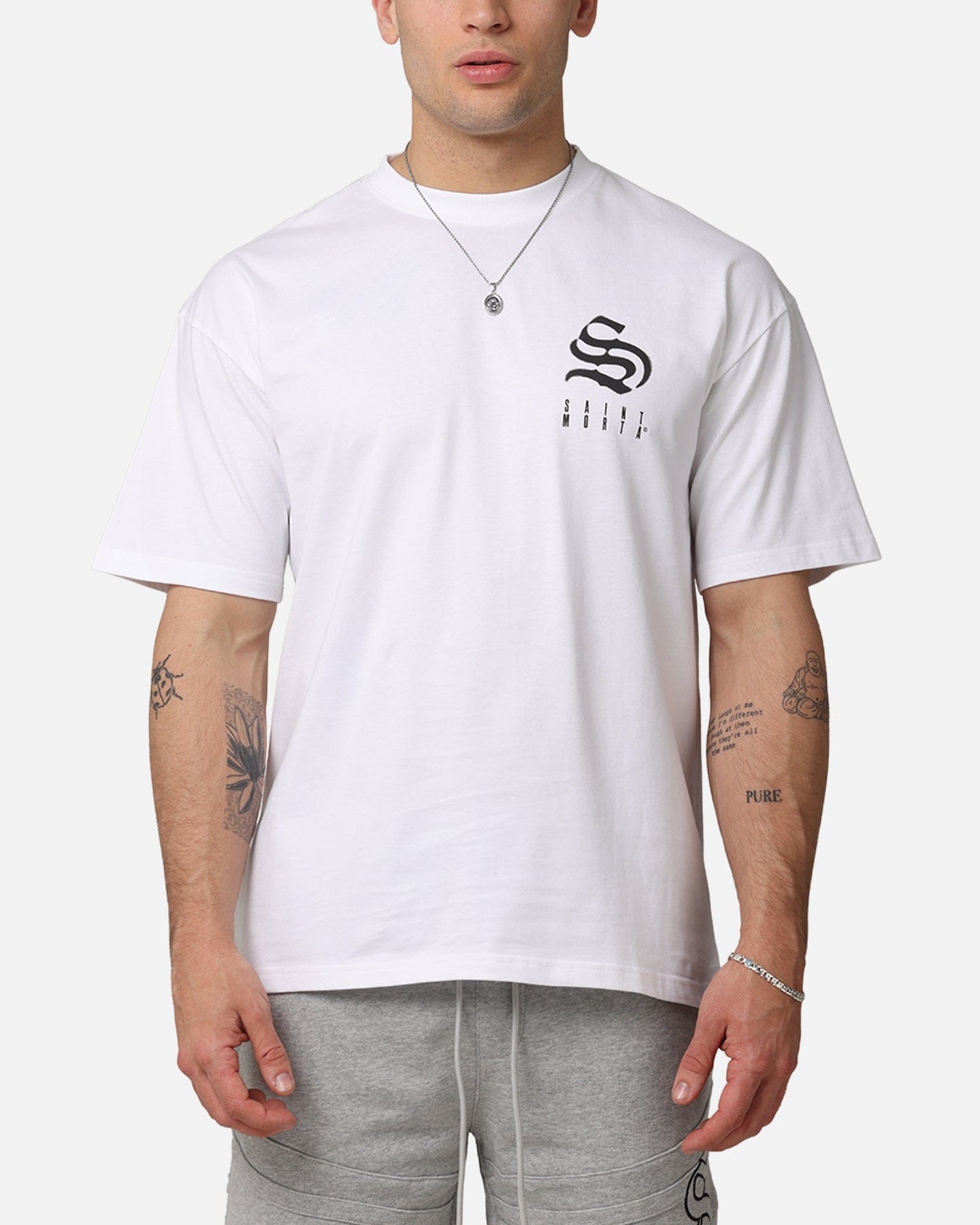 Saint Morta Gothic Rein Drop T - Shirt White