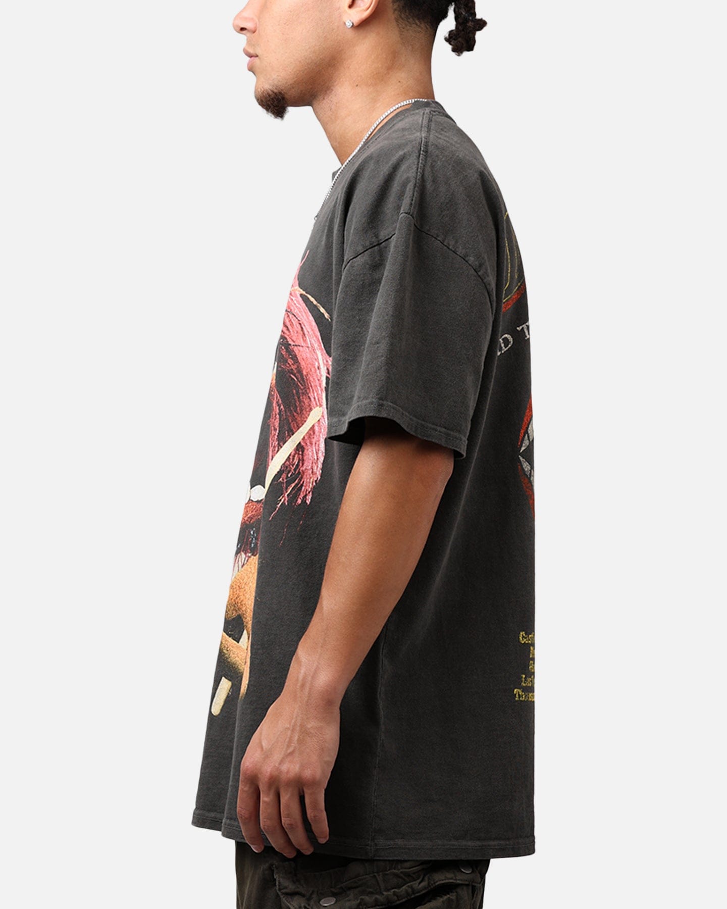 73studio Disney The Muppets Animal Heavyweight T - Shirt Black Wash