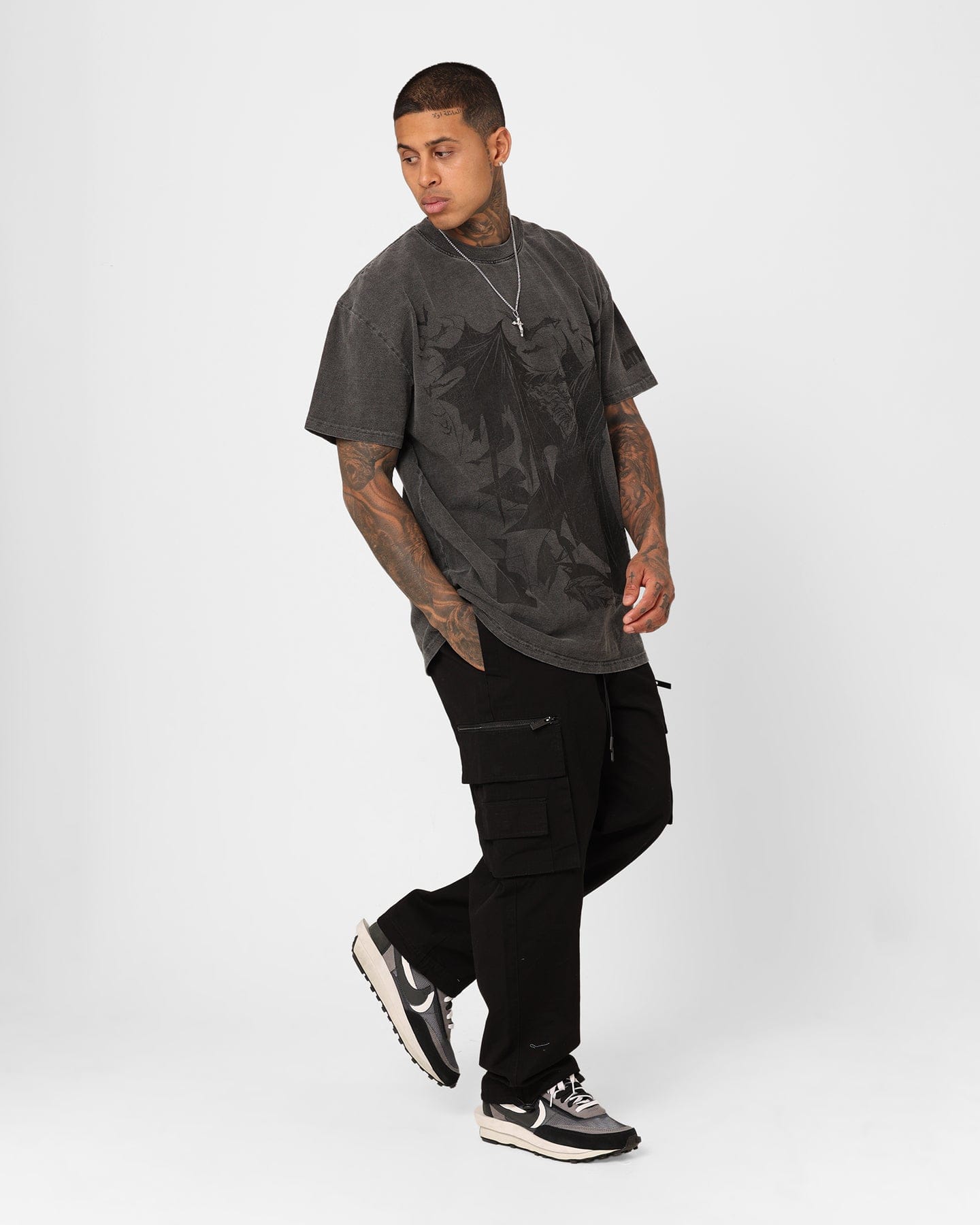 73studio x DC Batman Issue #423 Noir Heavyweight Vintage T - Shirt Black Wash