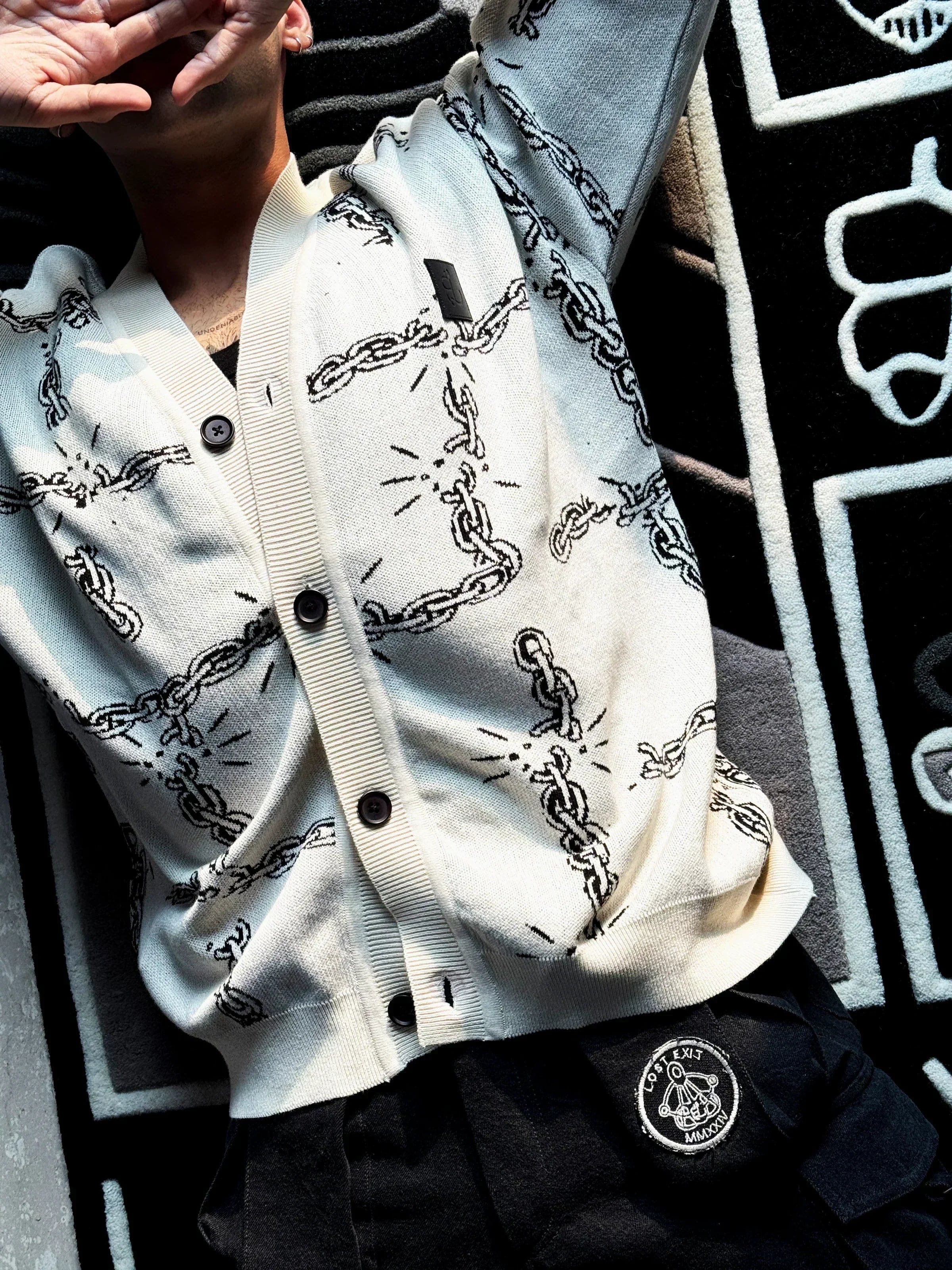 Lost Exit Broken Chains Cardigan