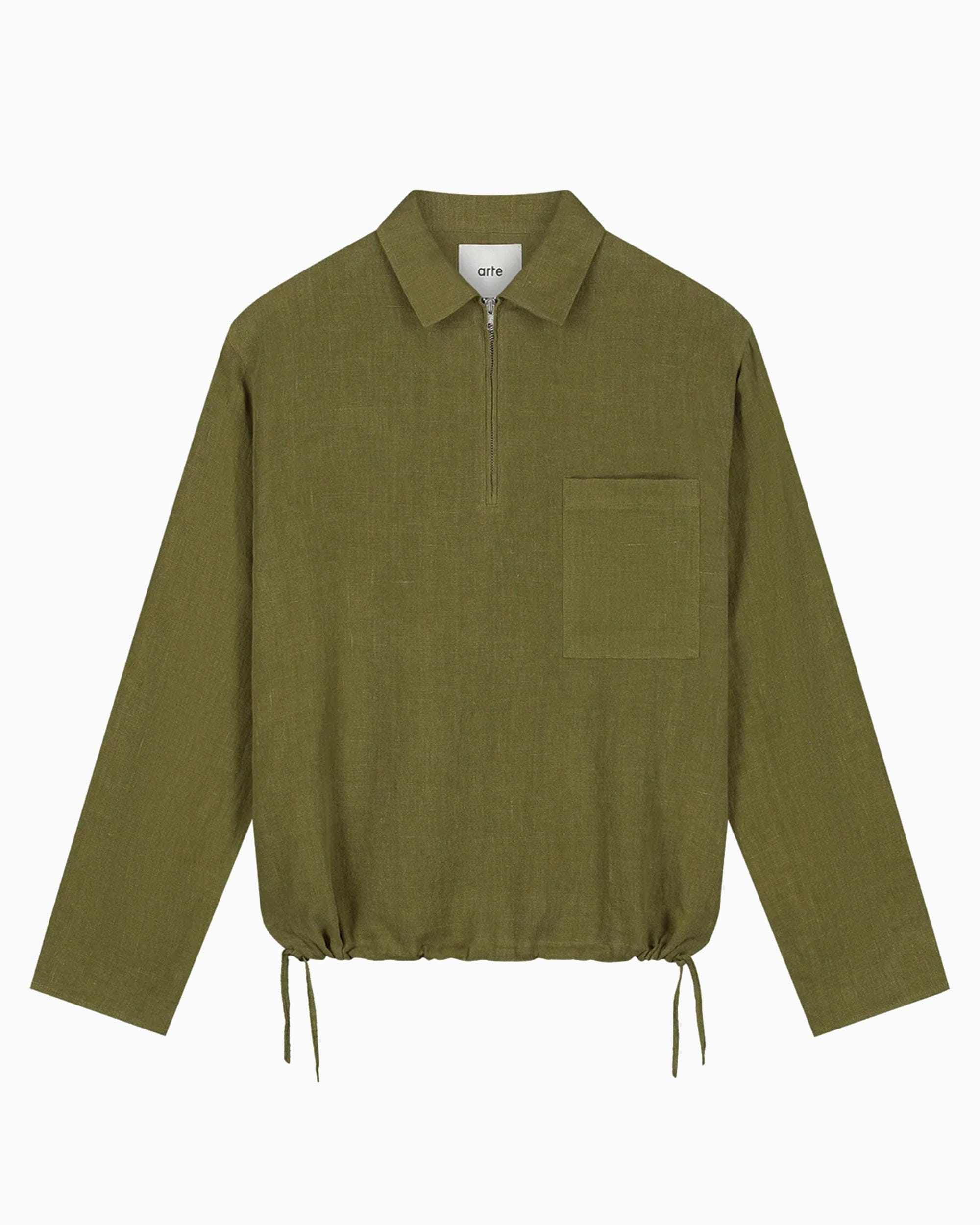 Arte Antwerp Sudadera Half Zip Relaxed Arte Antwerp Linen para hombre