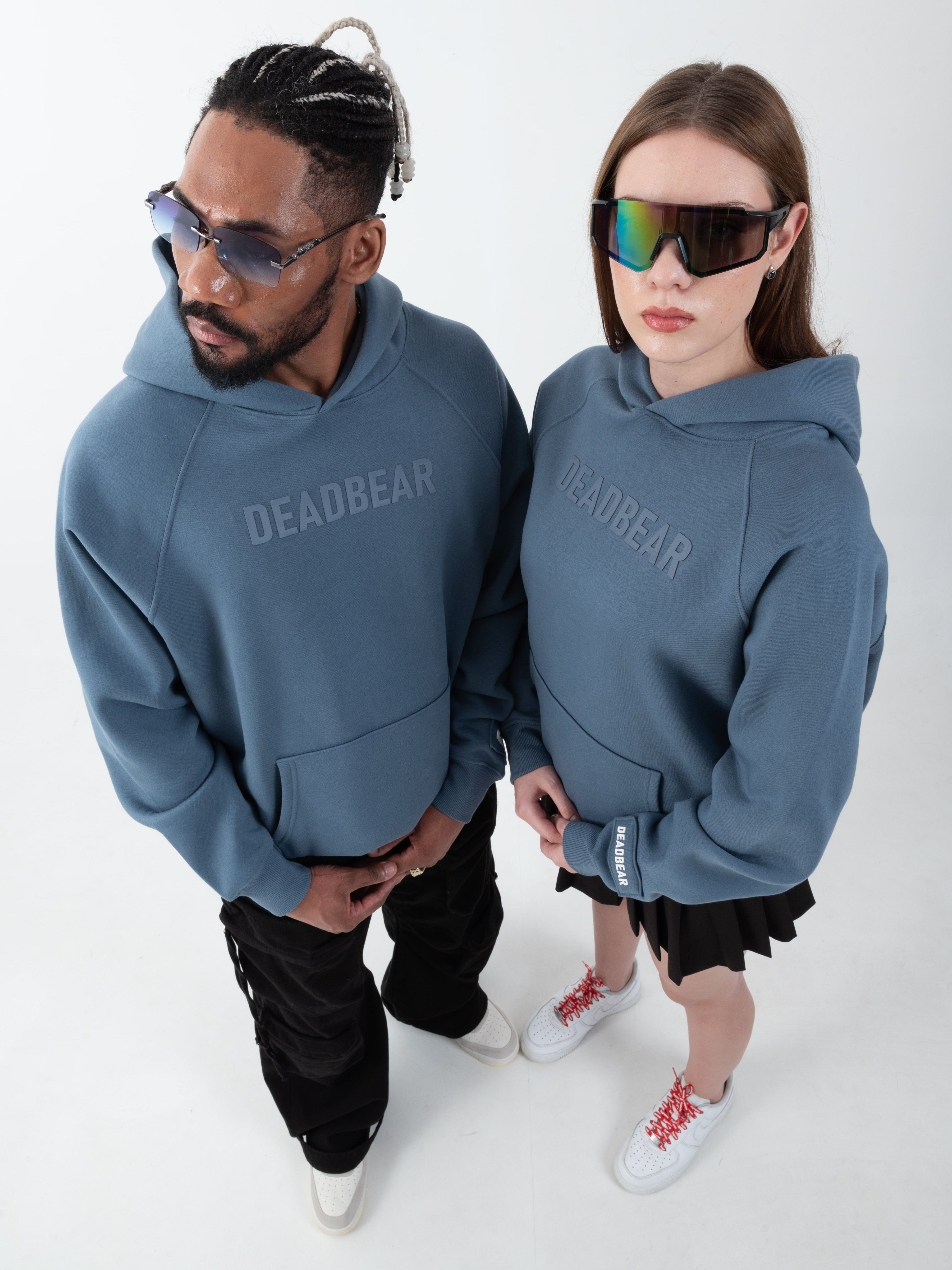 Deadbear Basic Slate Blue Hoodie