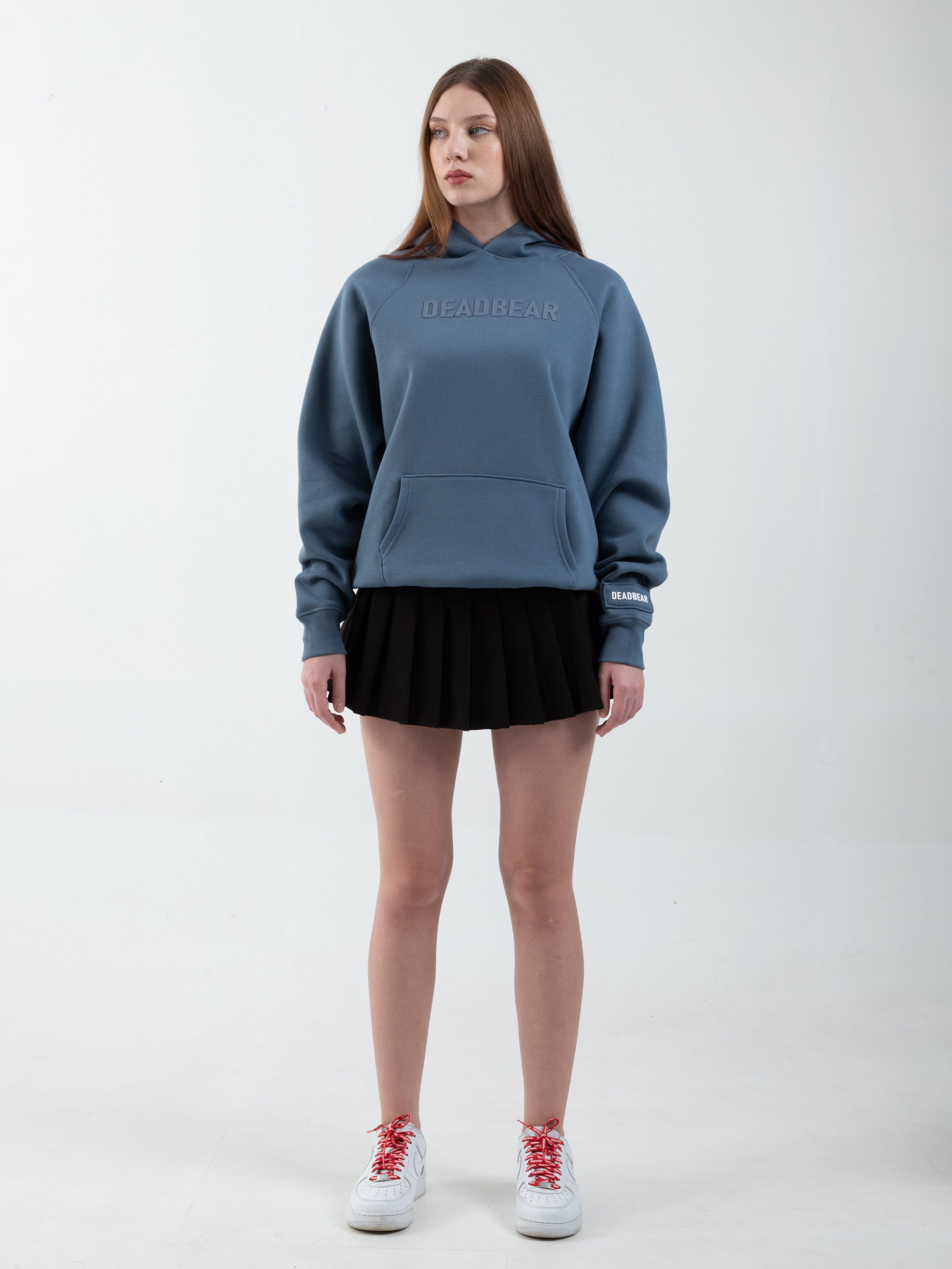 Deadbear Basic Slate Blue Hoodie