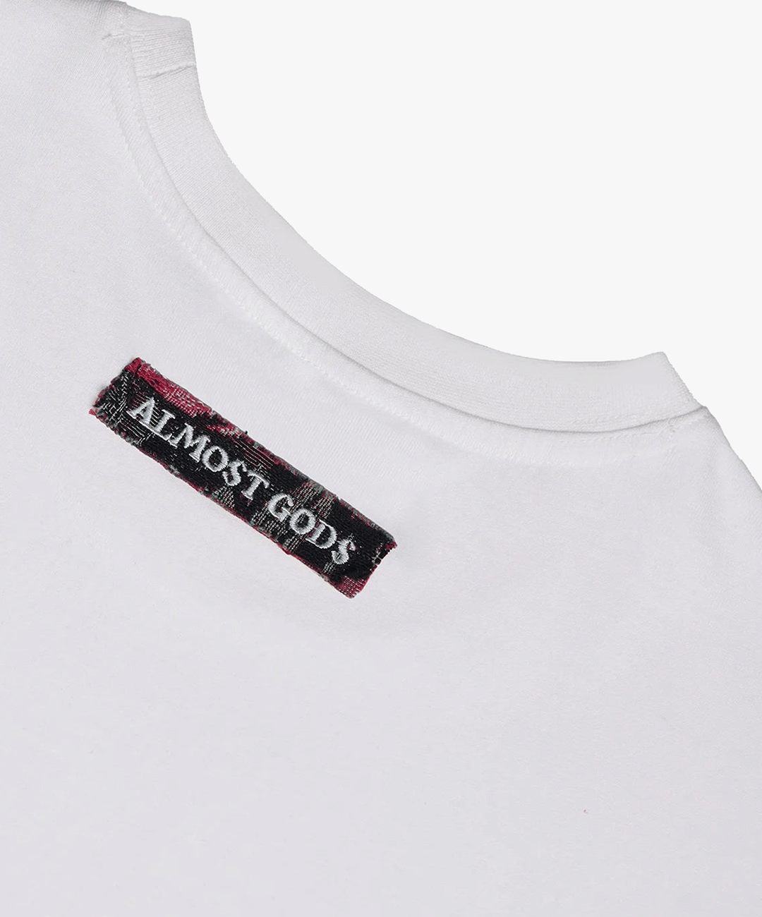 ALMOST GODS | TEMPLAR JACQUARD BOXY T-Shirt { WHITE