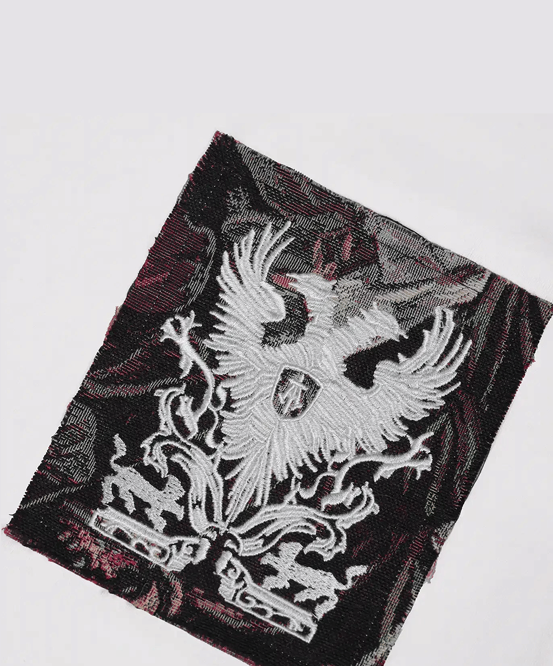 ALMOST GODS | TEMPLAR JACQUARD BOXY T-Shirt { WHITE