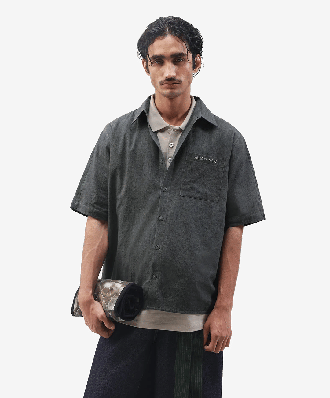 ALMOST GODS | FLOSS GARDEN RELAXED SHIRT { ASH