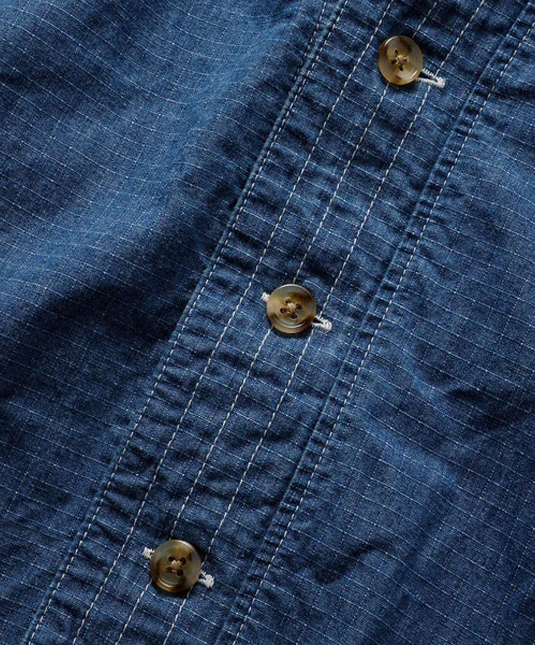 FDMTL | DENIM HAORI SHIRT 2YR WASH { INDIGO