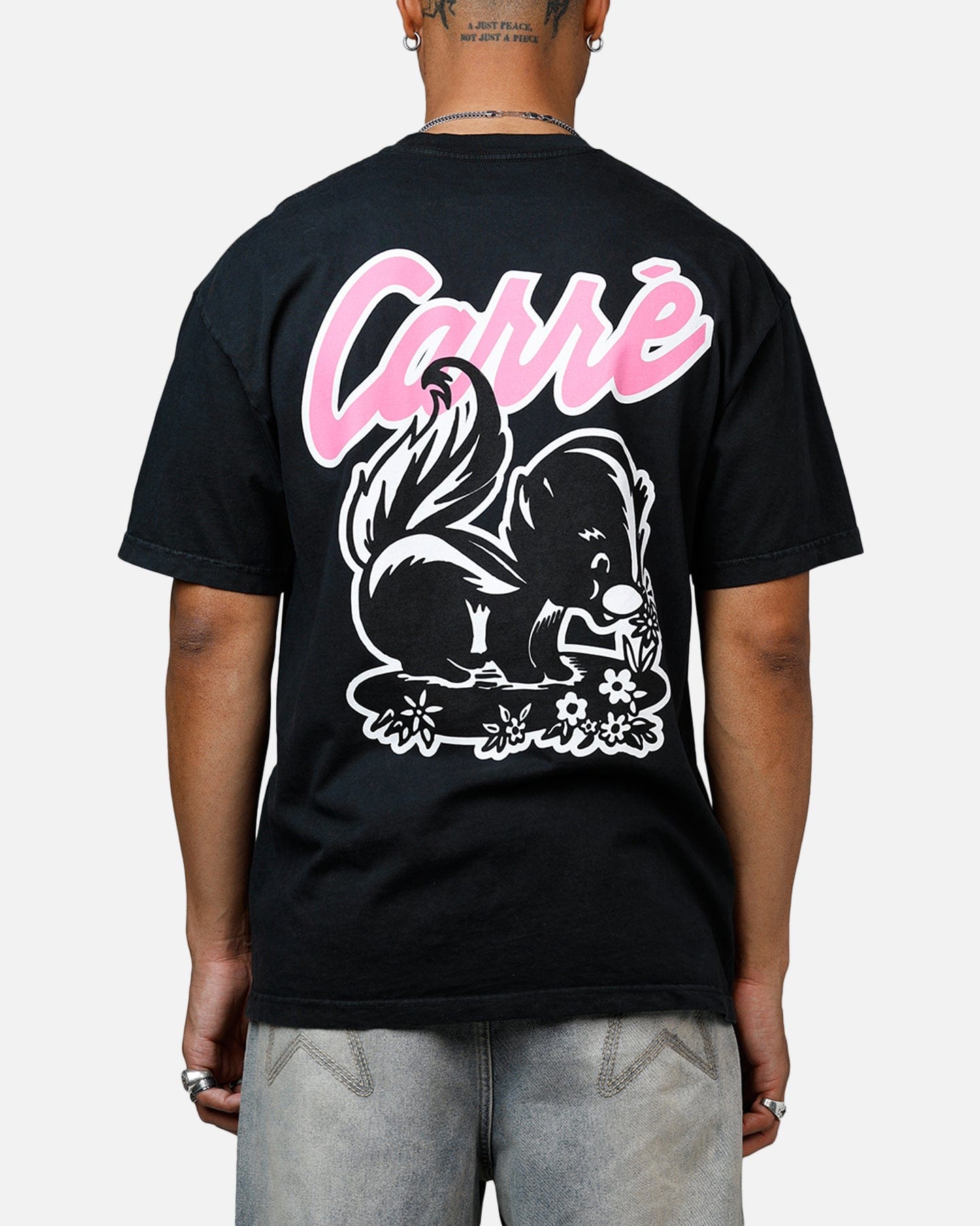 Carre Pepe Heavyweight T - Shirt Black Acidwash