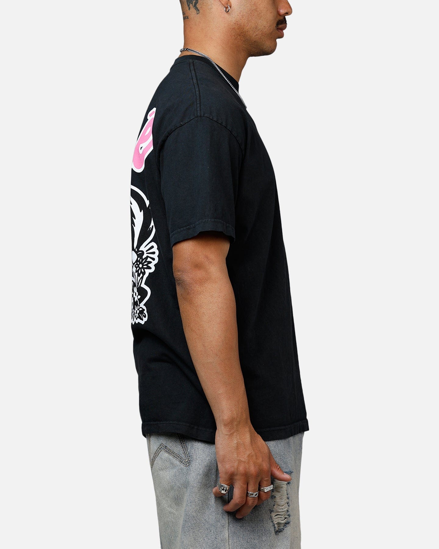 Carre Pepe Heavyweight T - Shirt Black Acidwash