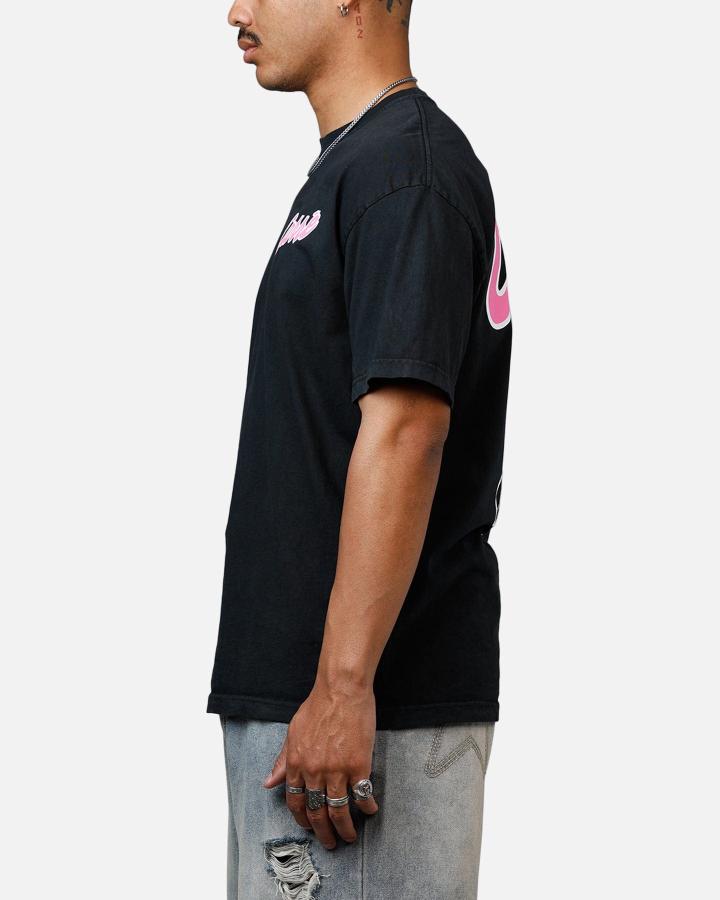 Carre Pepe Heavyweight T - Shirt Black Acidwash
