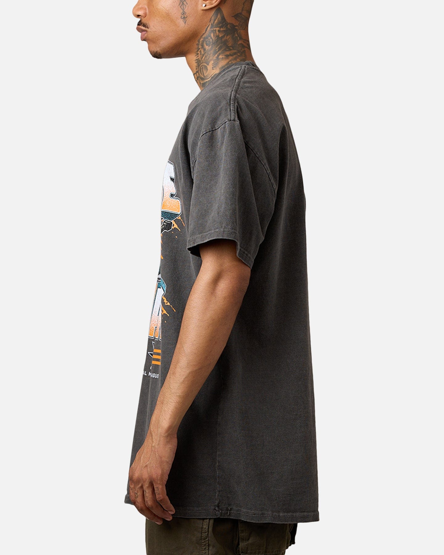 San Jose Sharks Culture Kings San Jose Sharks Shark Attack Heavyweight T - Shirt Black Wash
