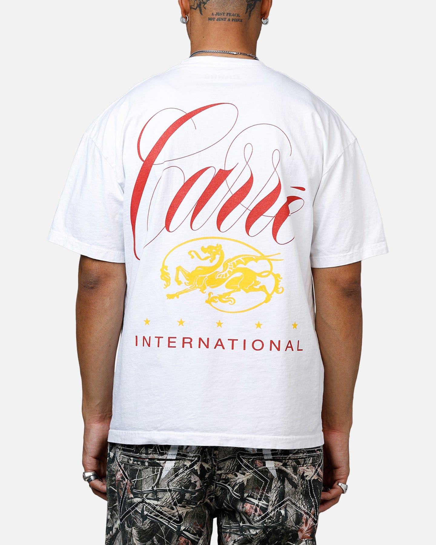 Carre Golden Scale Heavyweight T - Shirt White