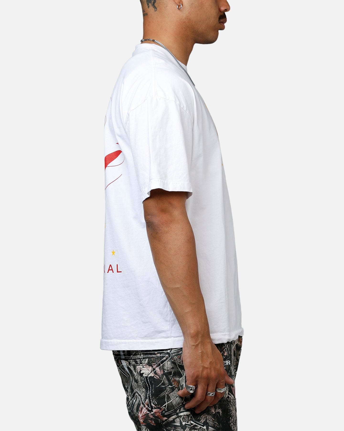 Carre Golden Scale Heavyweight T - Shirt White