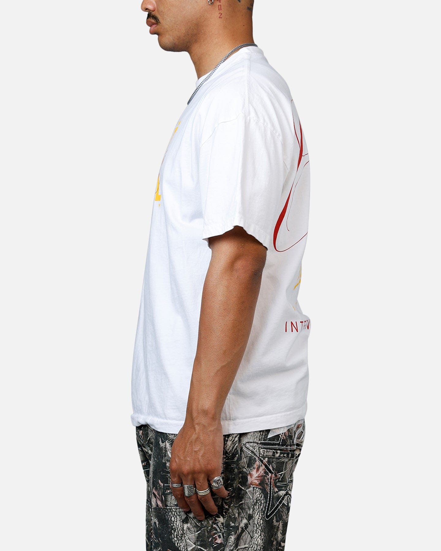 Carre Golden Scale Heavyweight T - Shirt White
