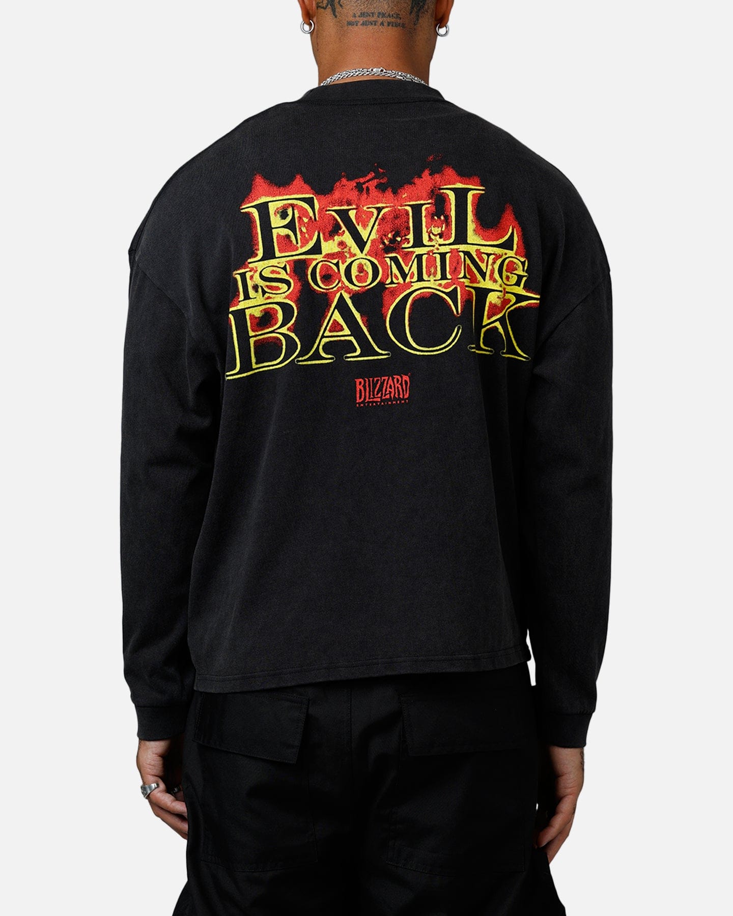 73studio x Diablo II Halloween Evil Has Survive Long Sleeve T - Shirt Black