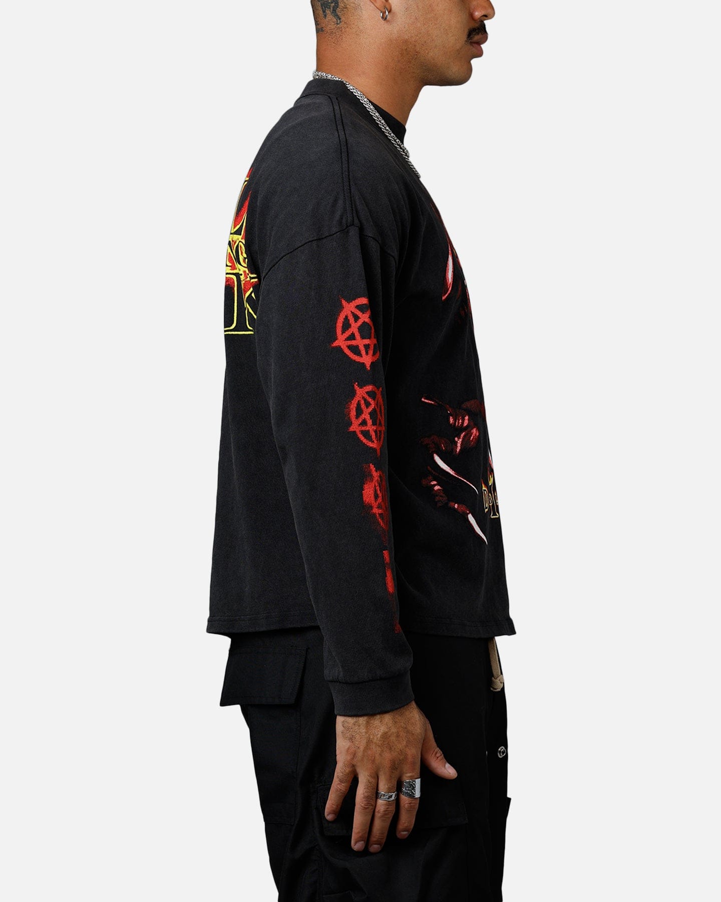 73studio x Diablo II Halloween Evil Has Survive Long Sleeve T - Shirt Black