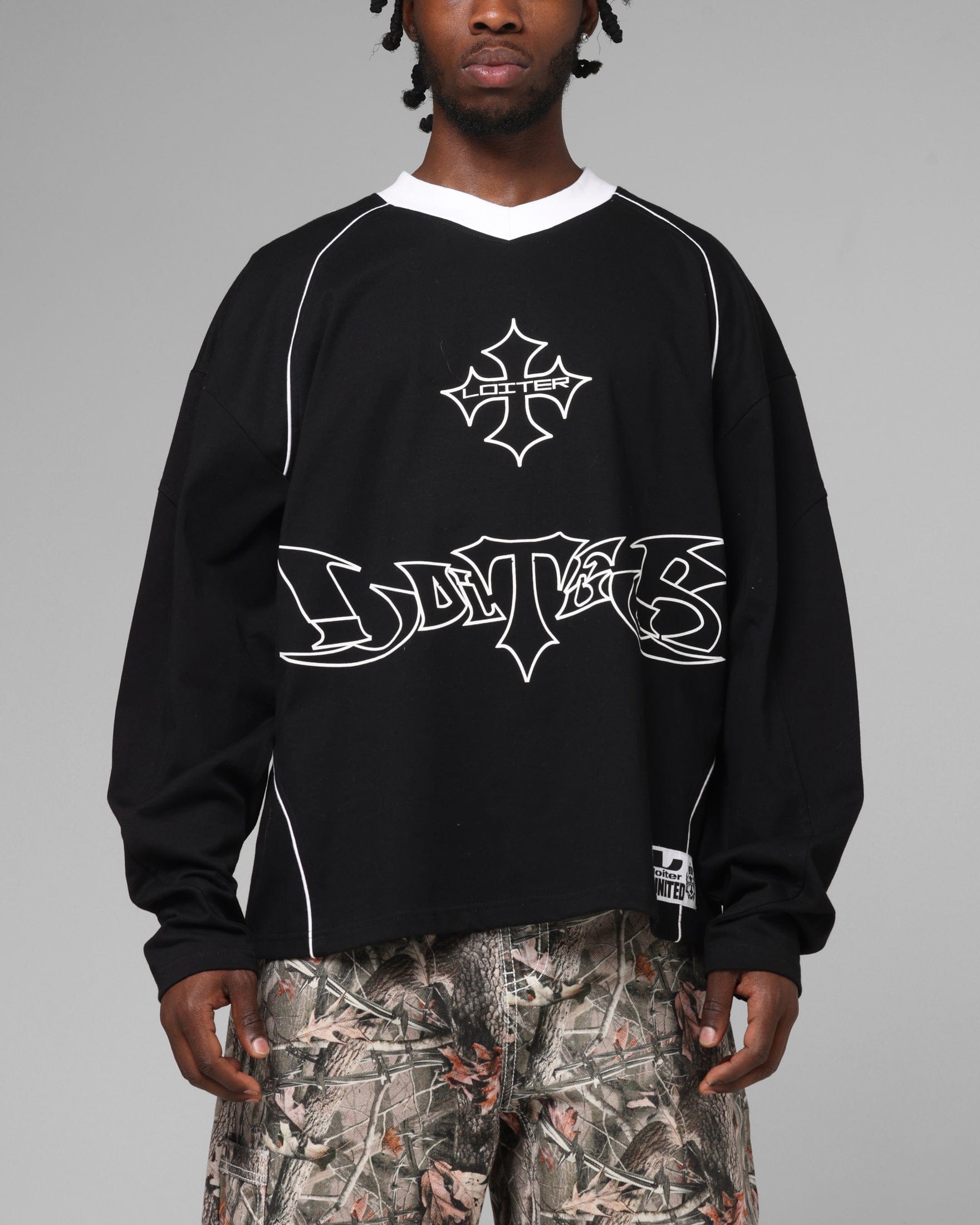 Loiter Imperial Cup Long Sleeve T - Shirt Black