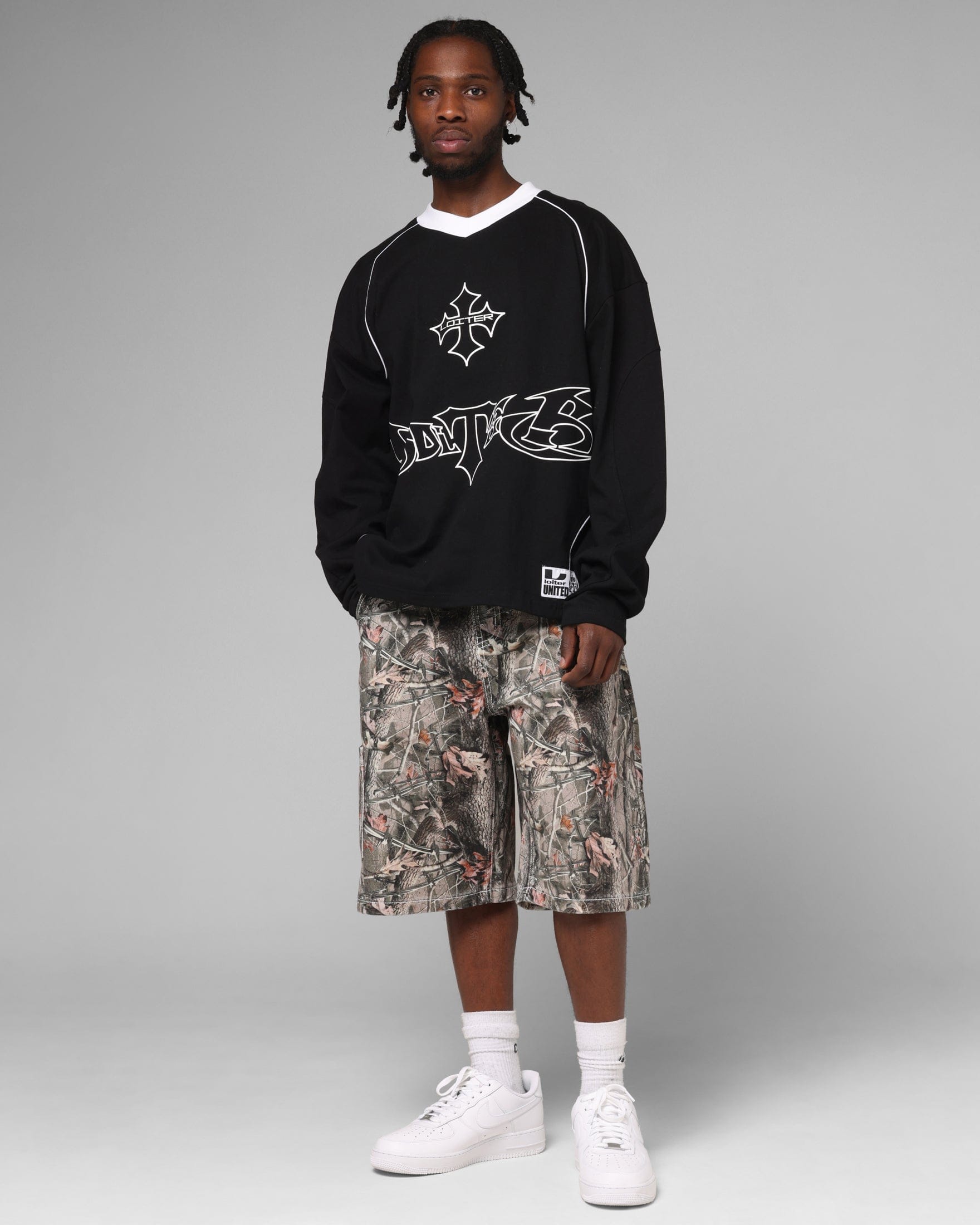 Loiter Imperial Cup Long Sleeve T - Shirt Black