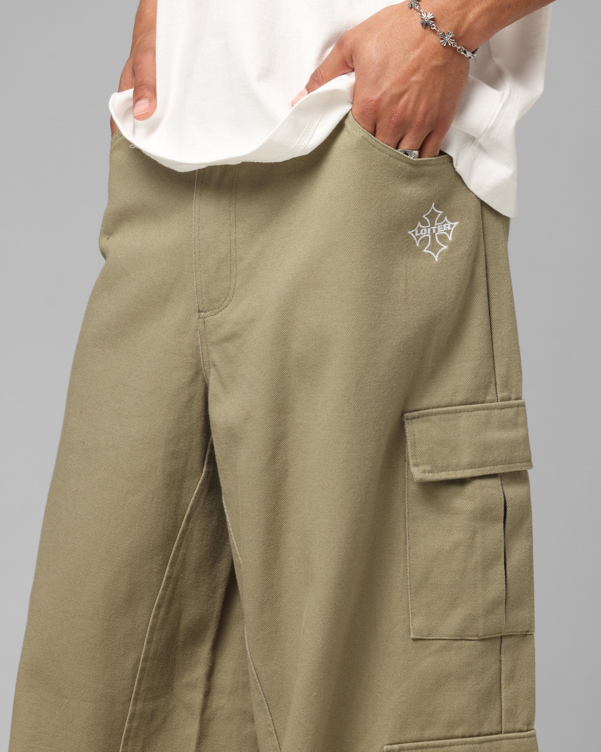Loiter F - 16 Balloon Cargo Pants Khaki