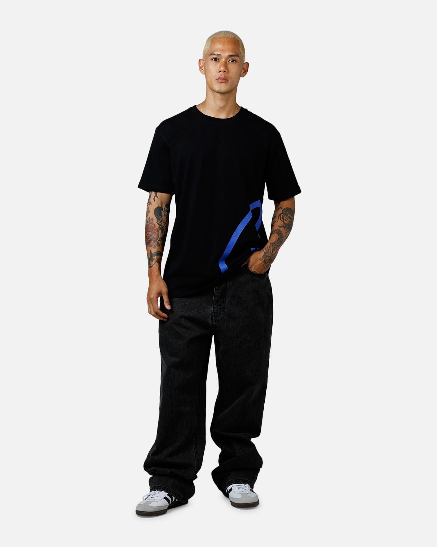 Carre Roadman T - Shirt Black/Blue