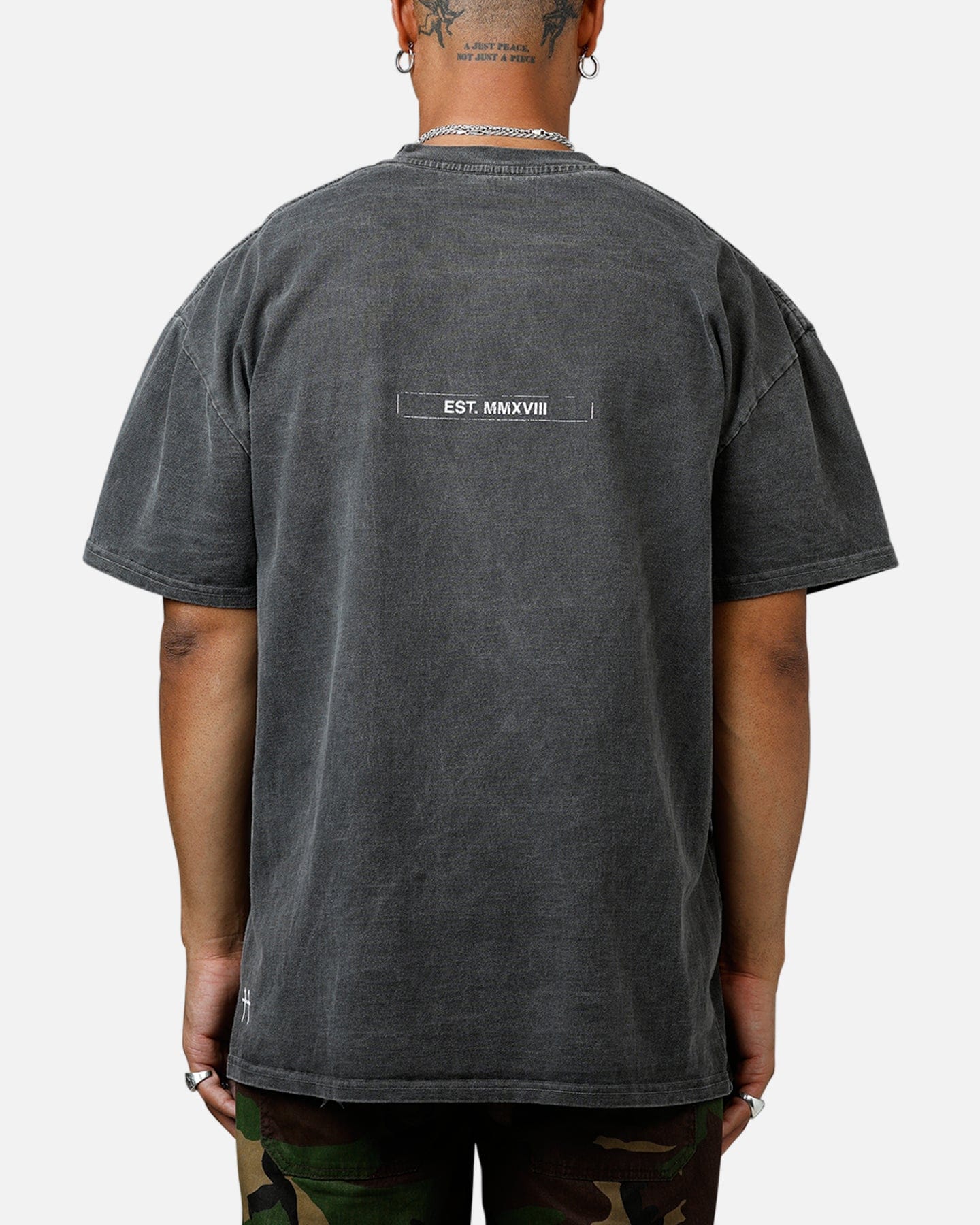 Saint Morta Liberty Boxy T - Shirt Black Wash