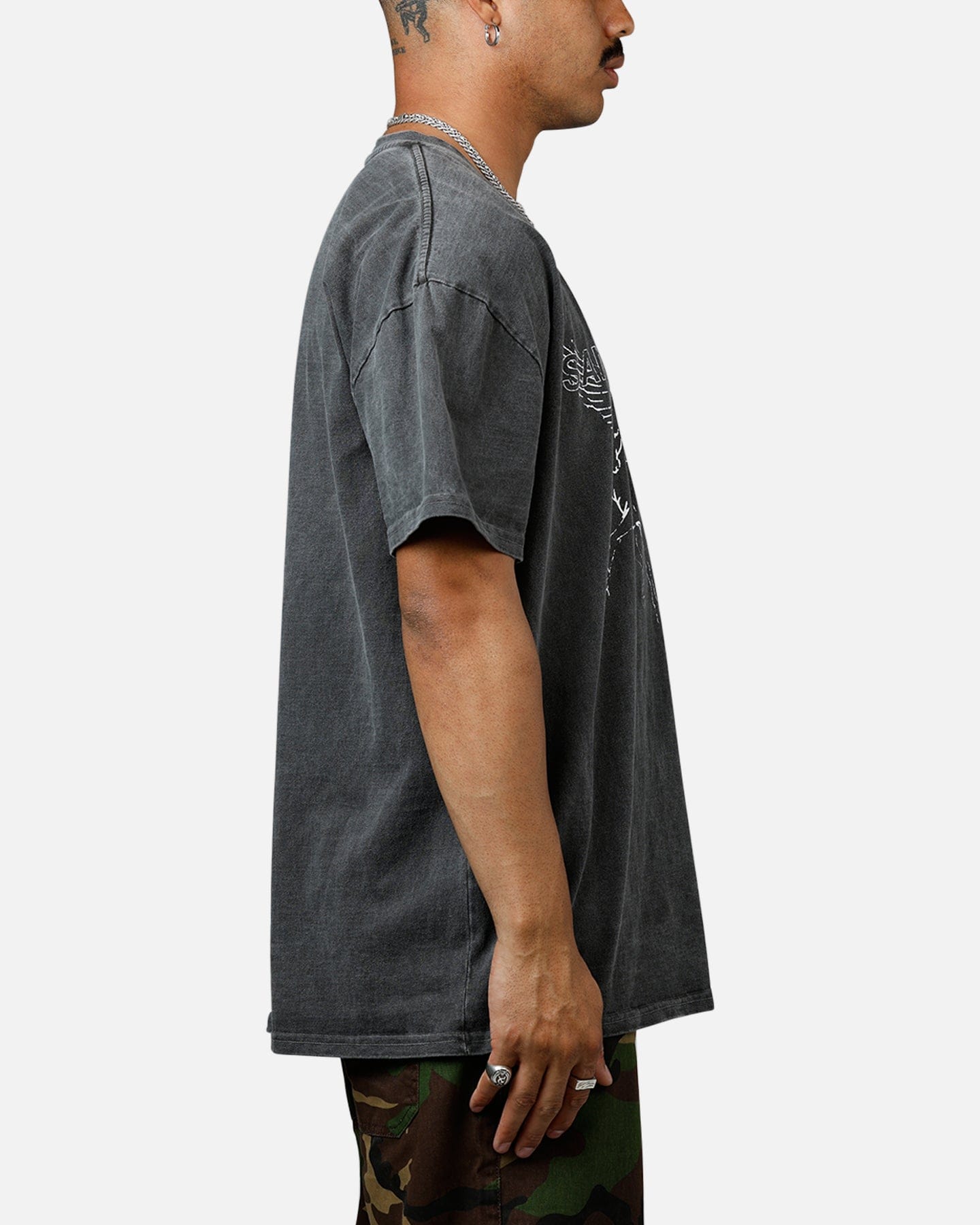 Saint Morta Liberty Boxy T - Shirt Black Wash