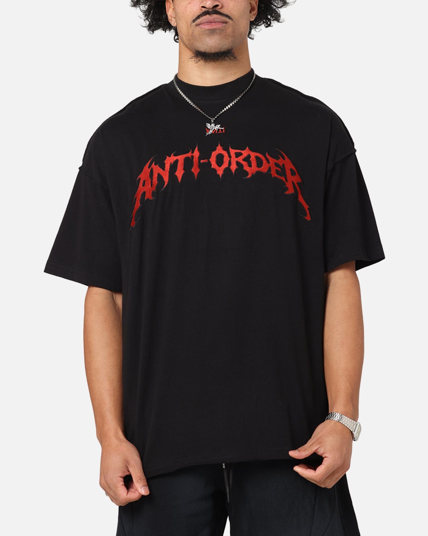 The Anti Order Mosh Non Seam T - Shirt Black/Red
