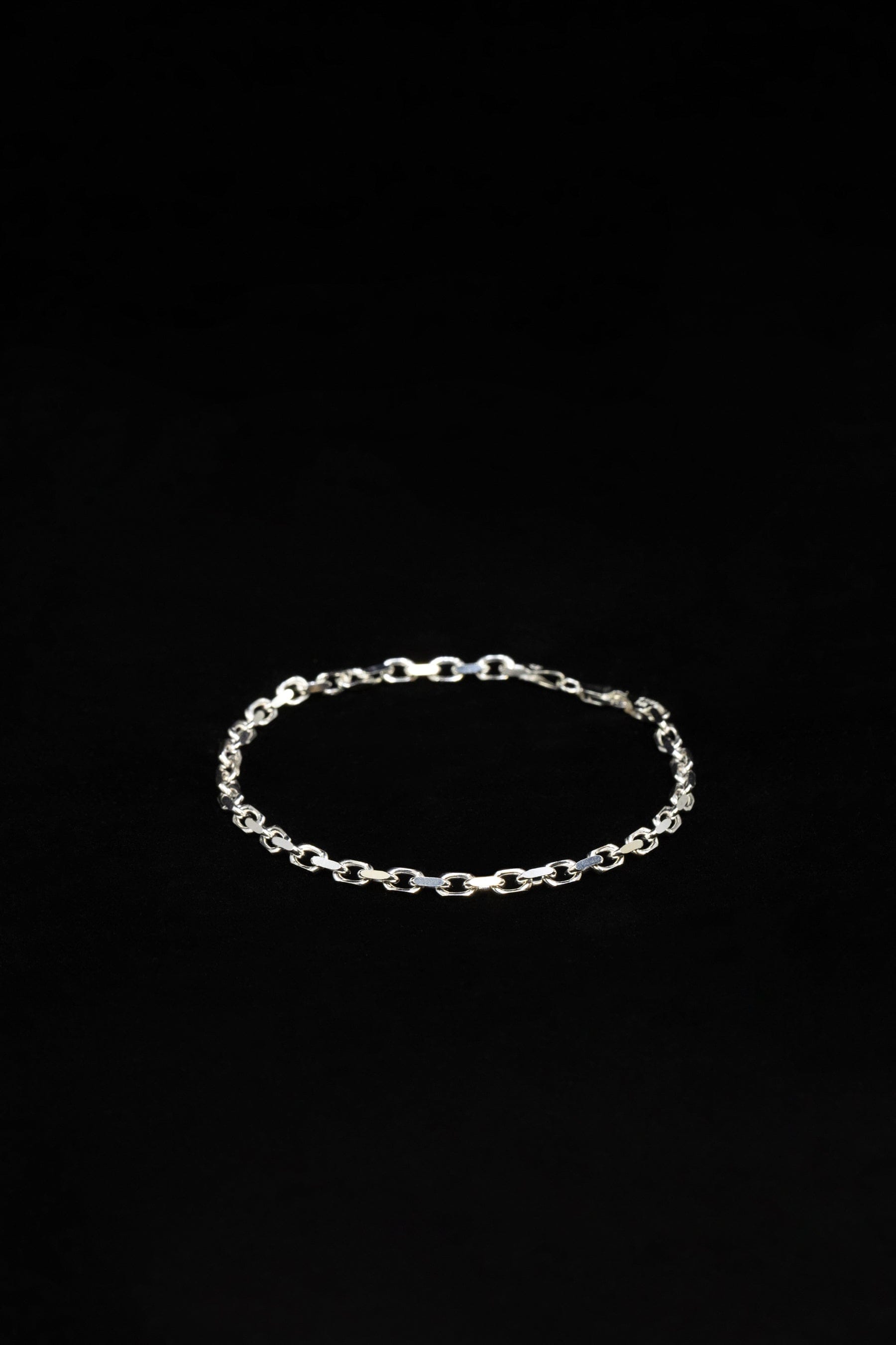 House of Auric Straight Cut Cable Bracelet Sterling Silver