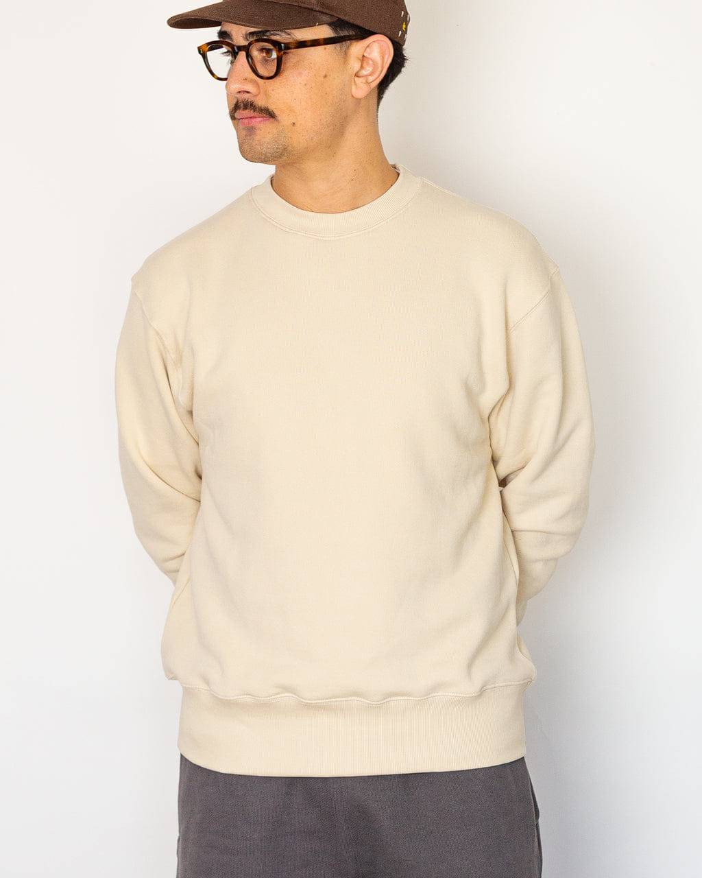 Power Goods Loopback Crewneck - Putty