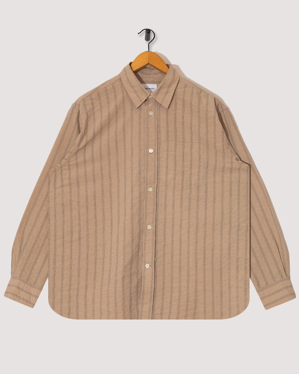 Norse Projects For Peggs & Son. Espevik Oversized Shirt - Walnut
